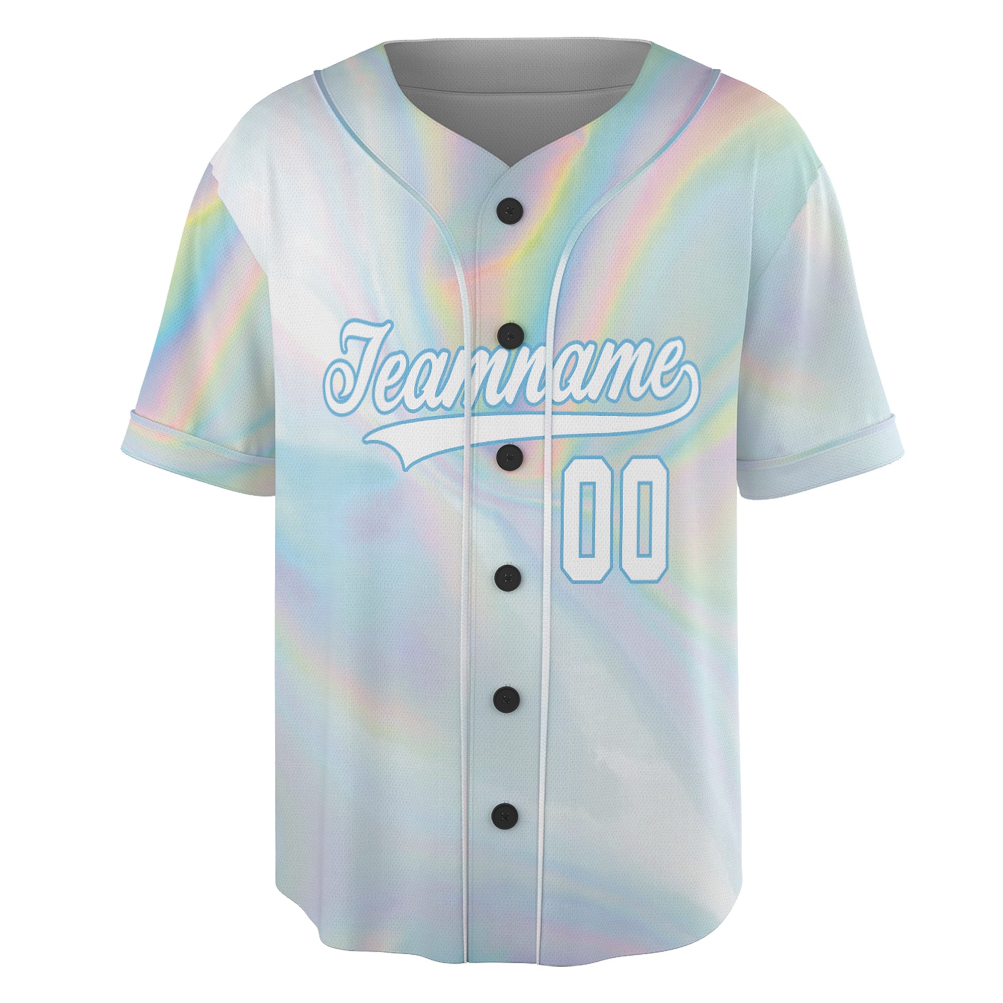 Iridescent Fade Baseball Jersey – Custom Prism Vibe