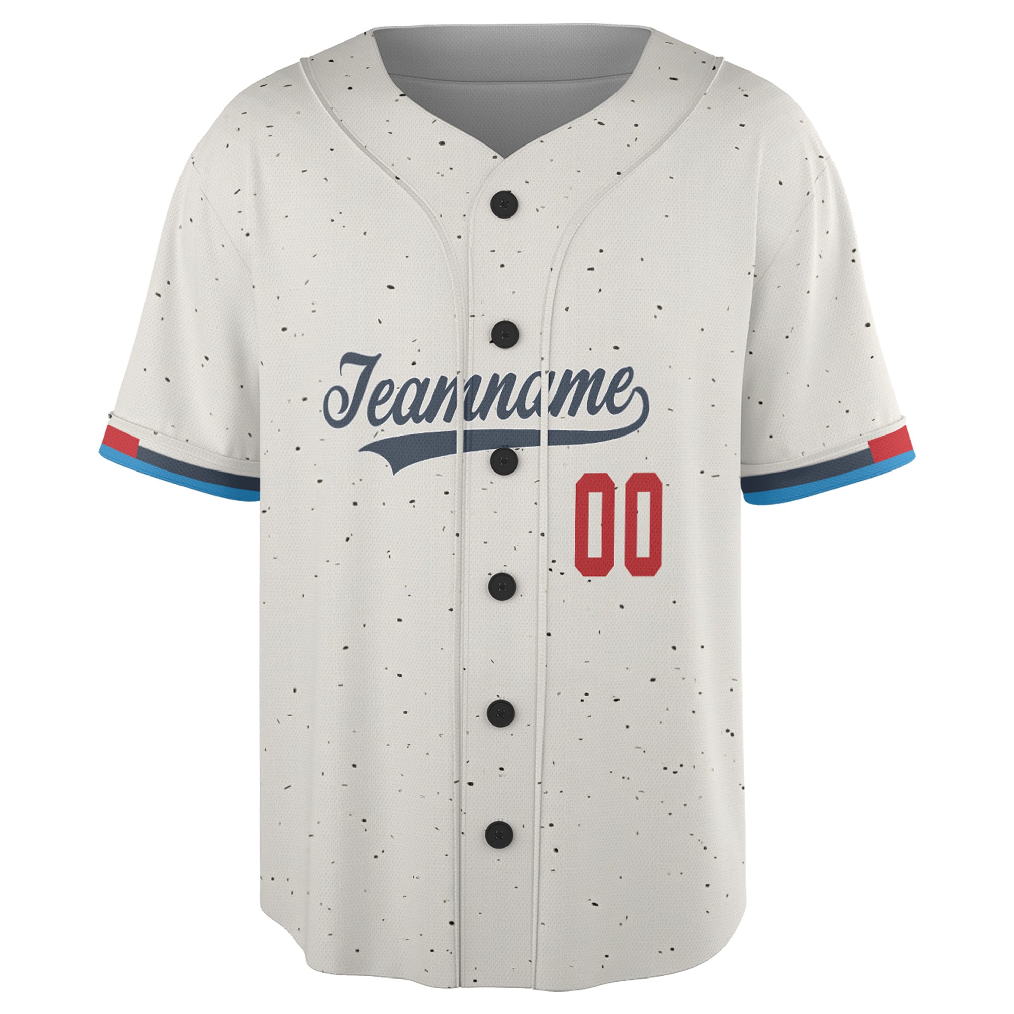 Speckled Cream Custom Jersey – Personalized Name & Logo on Retro-Inspired Classic