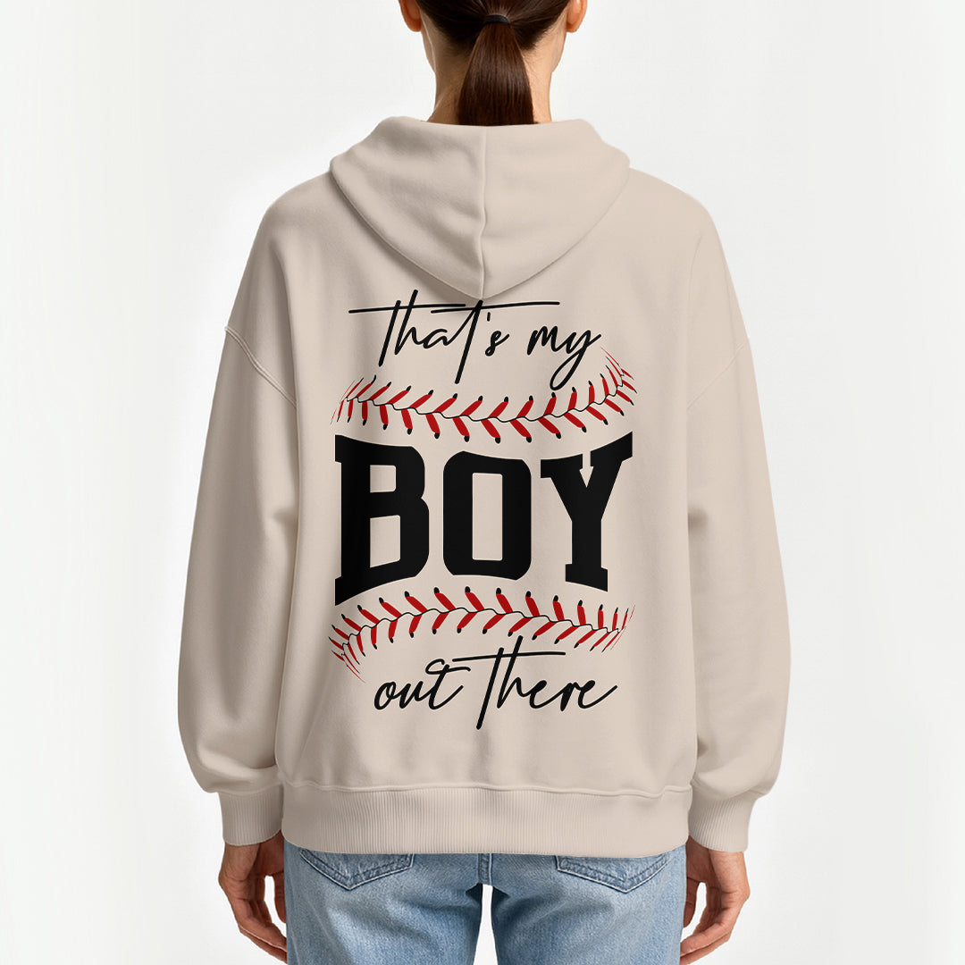 That's My Boy Out There - All Over Print Baseball Hoodie