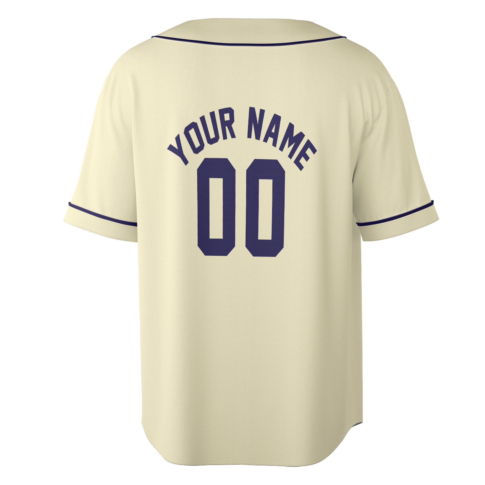 Vintage Cream Custom Jersey – Personalized Name & Team Logo