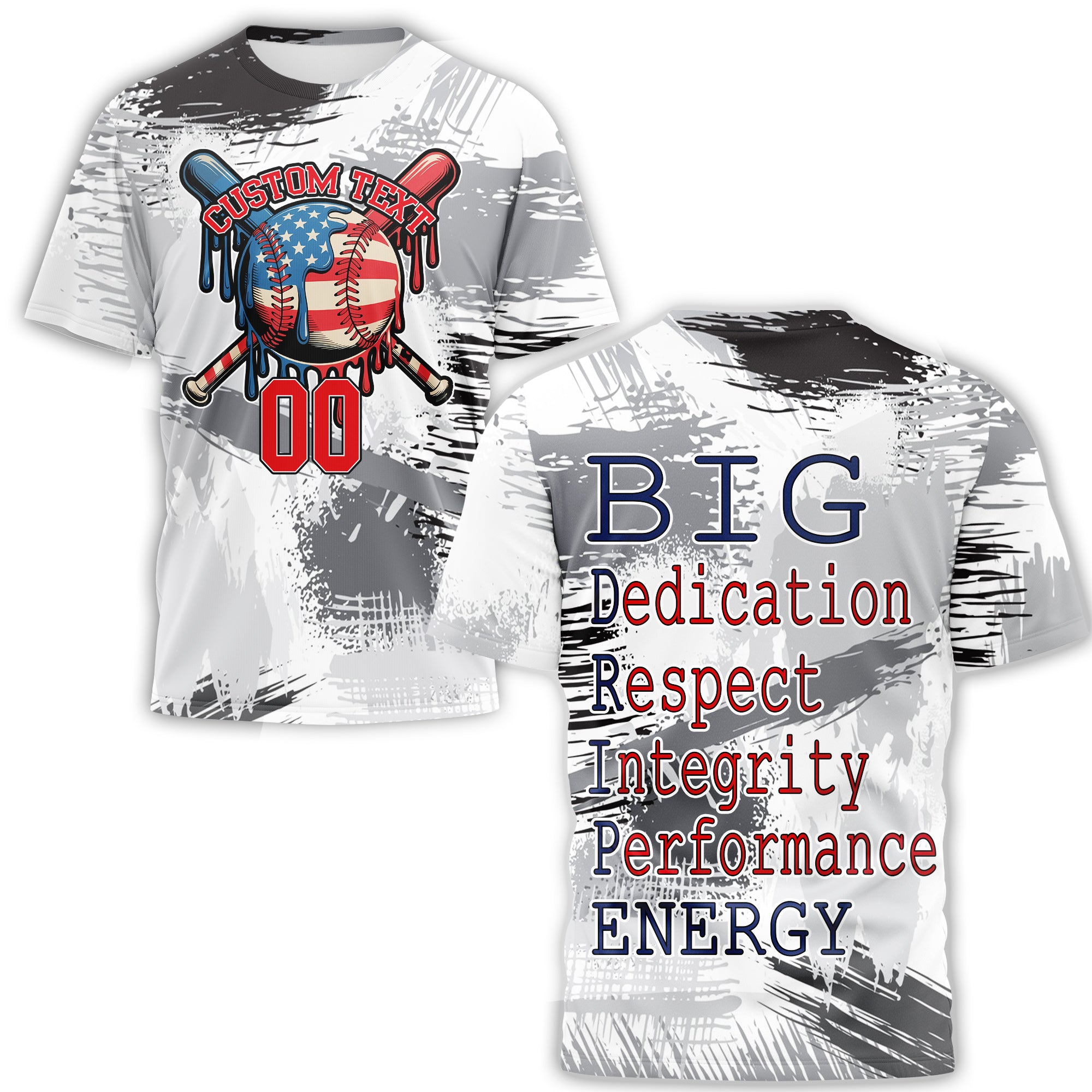 BIG D.R.I.P ENERGY Custom All Over Print Fourth Of July T-Shirt