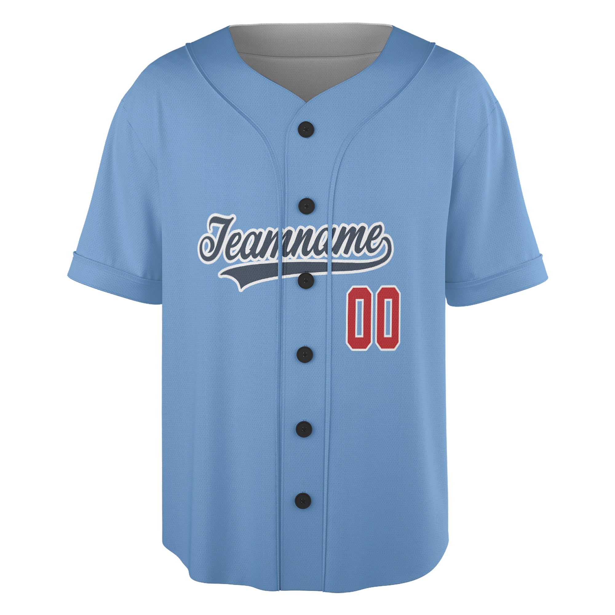 Sky Blue Custom Jersey – Personalized Name & Logo on Vintage Powder Blue Style