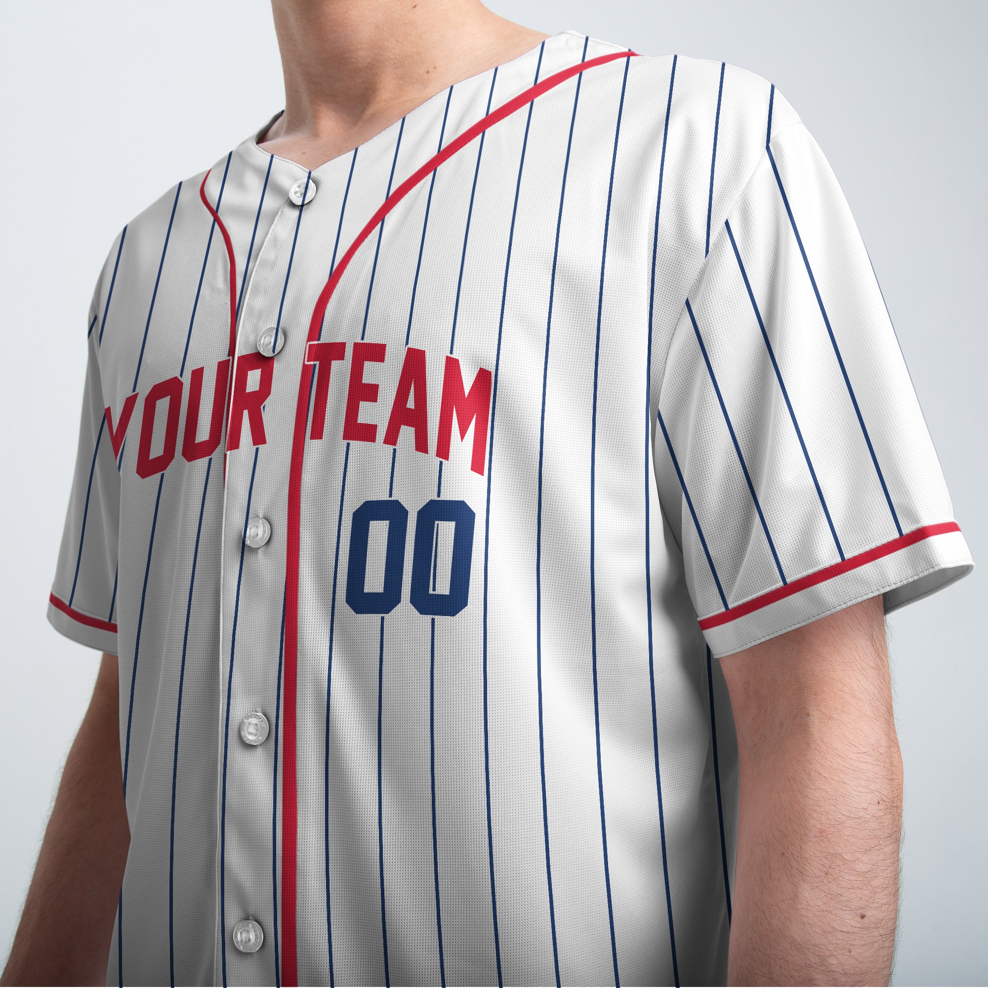 RED, WHITE, FERAL AND BASEBALL - Custom 4th Of July Baseball Jersey