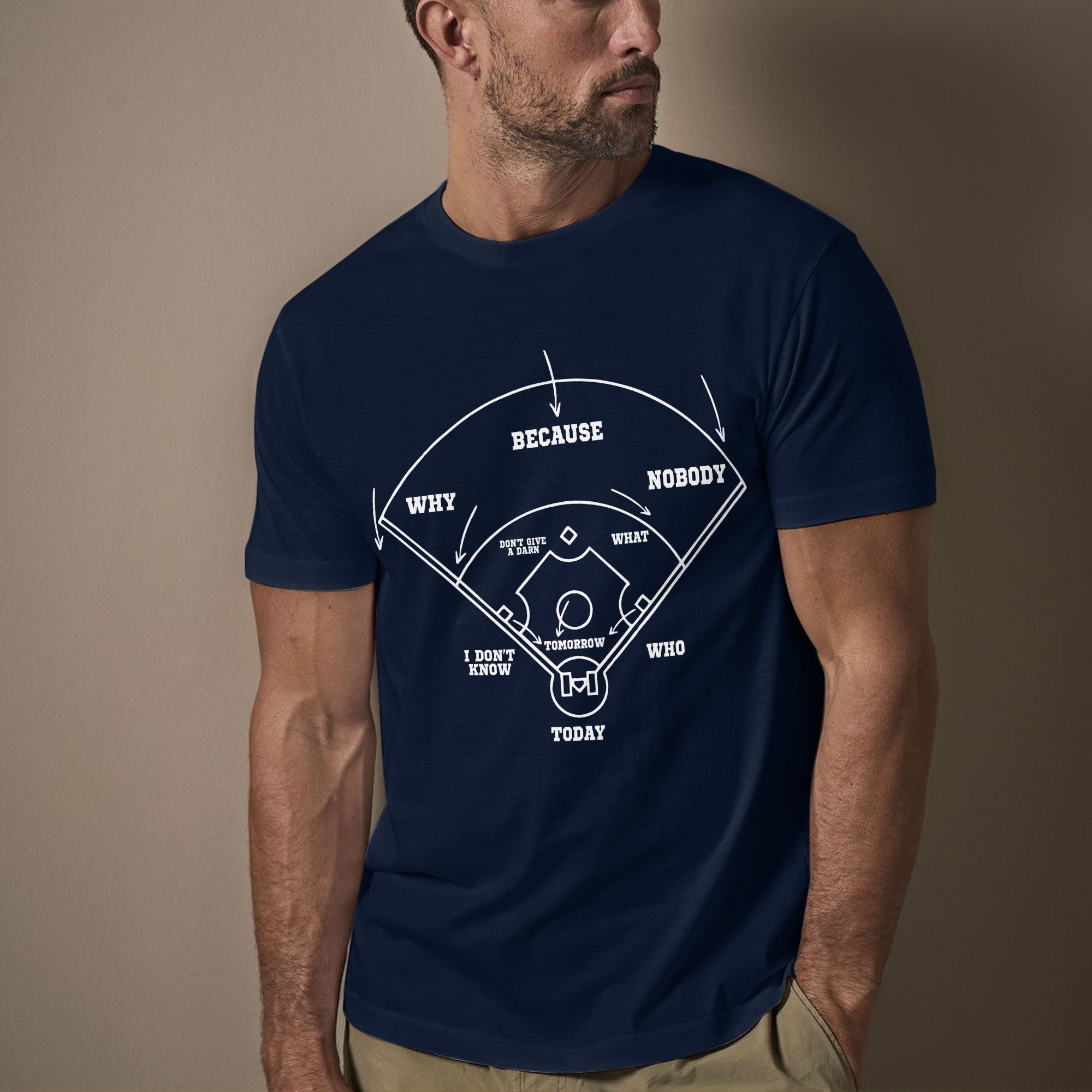 Baseball Classic Comedy Routine Who's on First Baseball T-Shirt