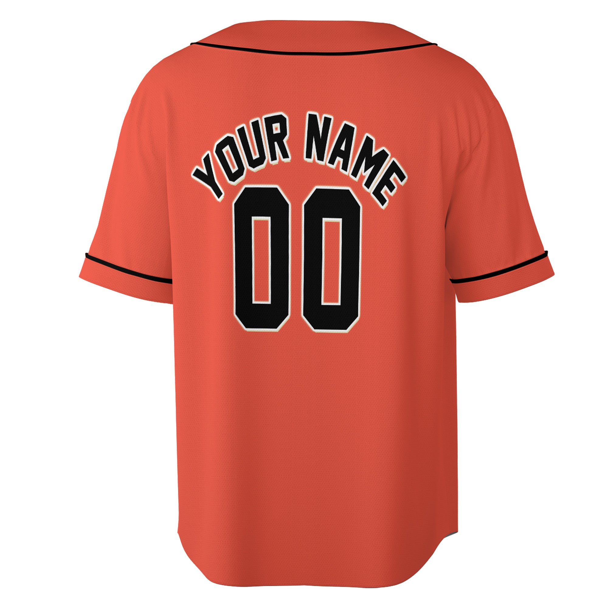 Inferno Black – Custom Name & Logo Baseball Jersey