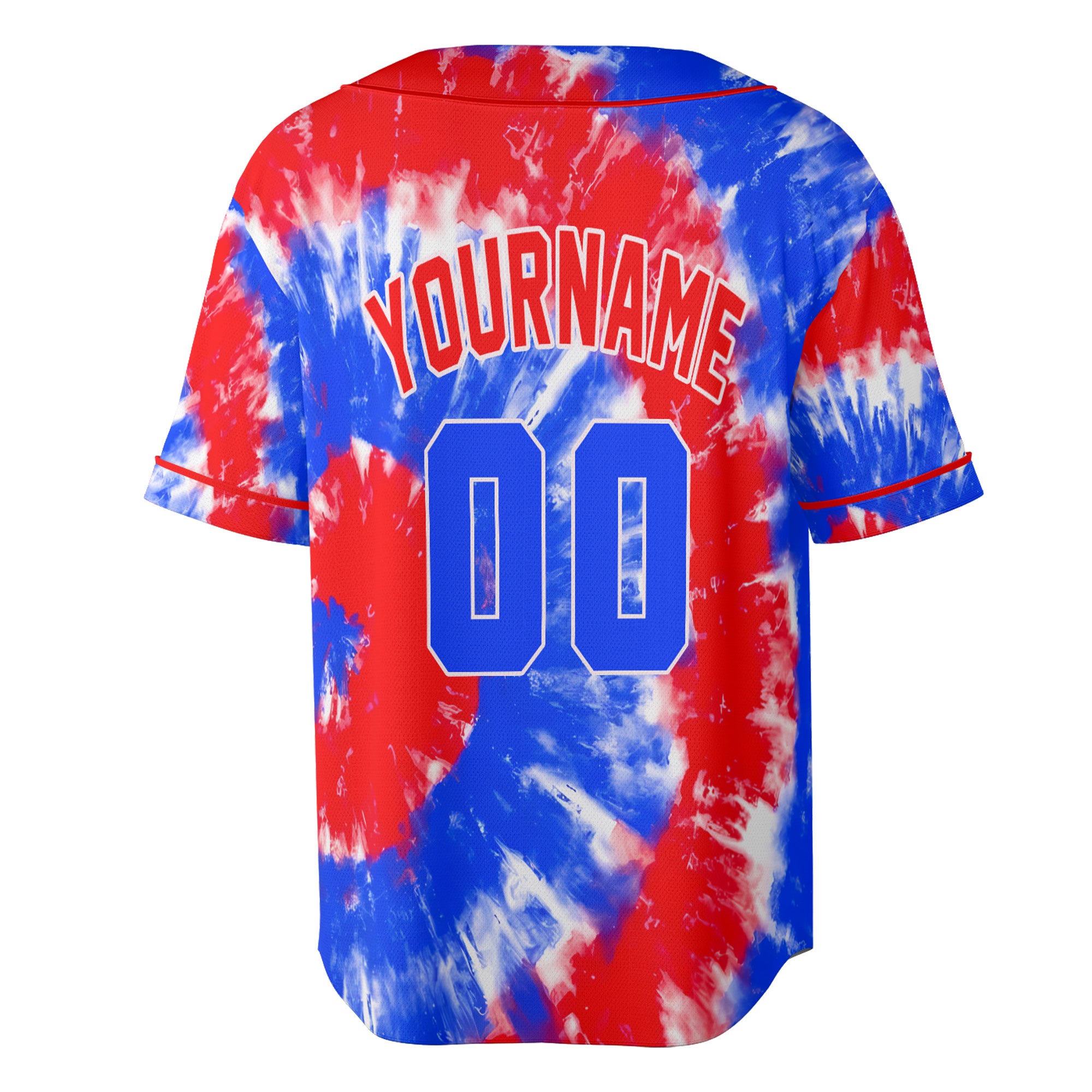 Custom Baseball Jersey – Pink-Blue Retro Split
