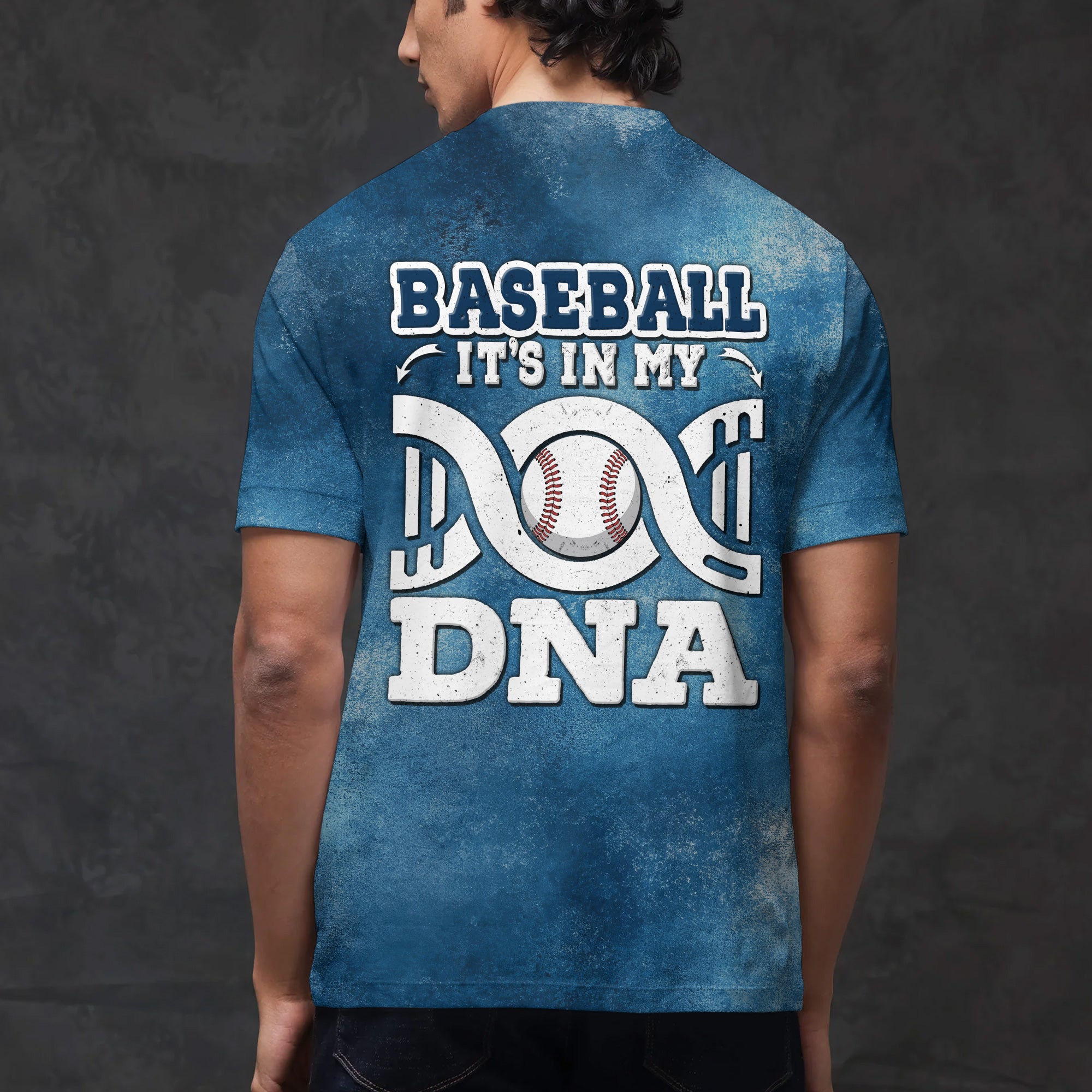 Baseball Is In My DNA All Over Print T-Shirt