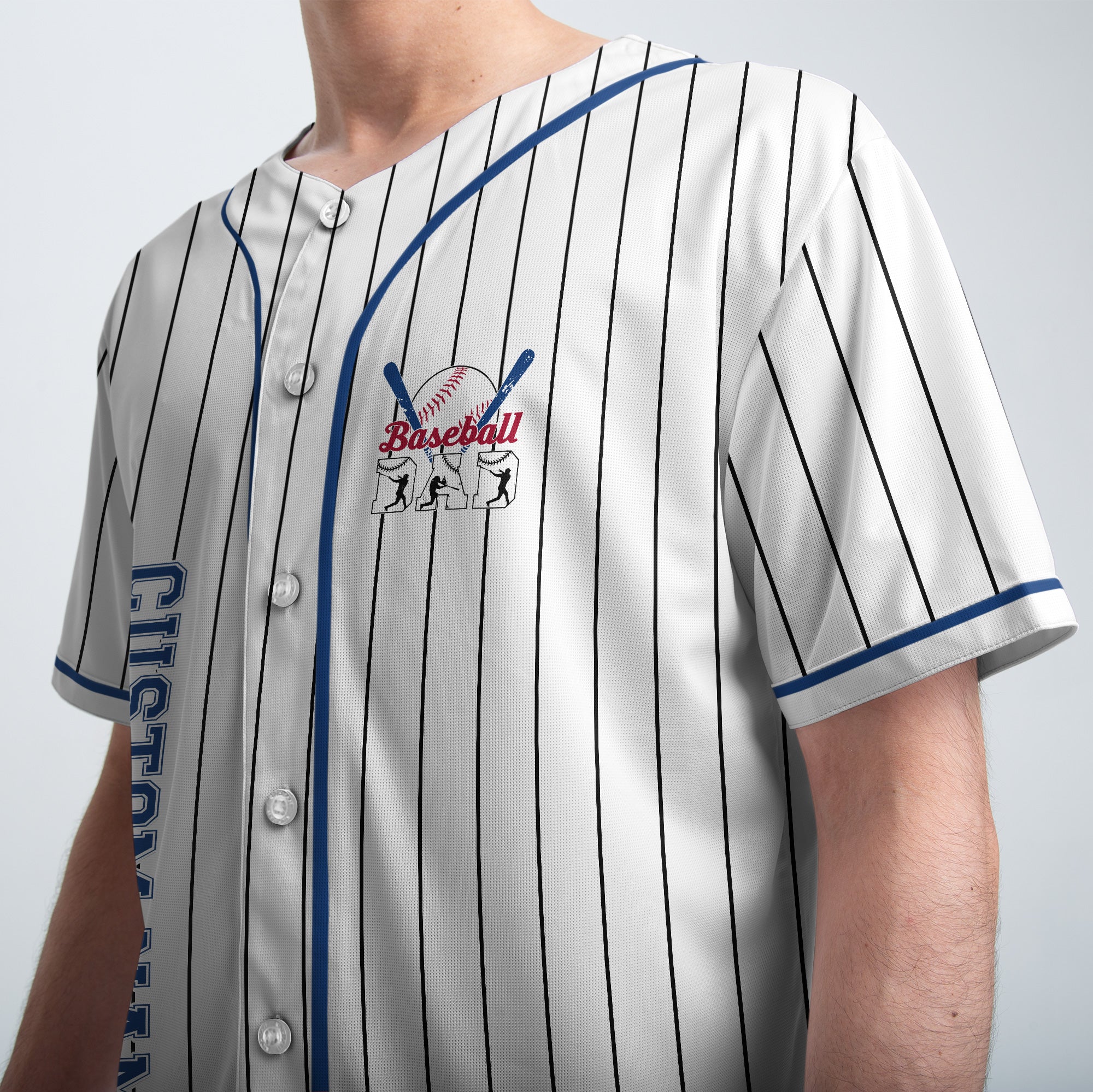 Personalized Baseball Dad Jersey, Custom Name and Number Baseball Dad Shirts for Men, American Flag Baseball