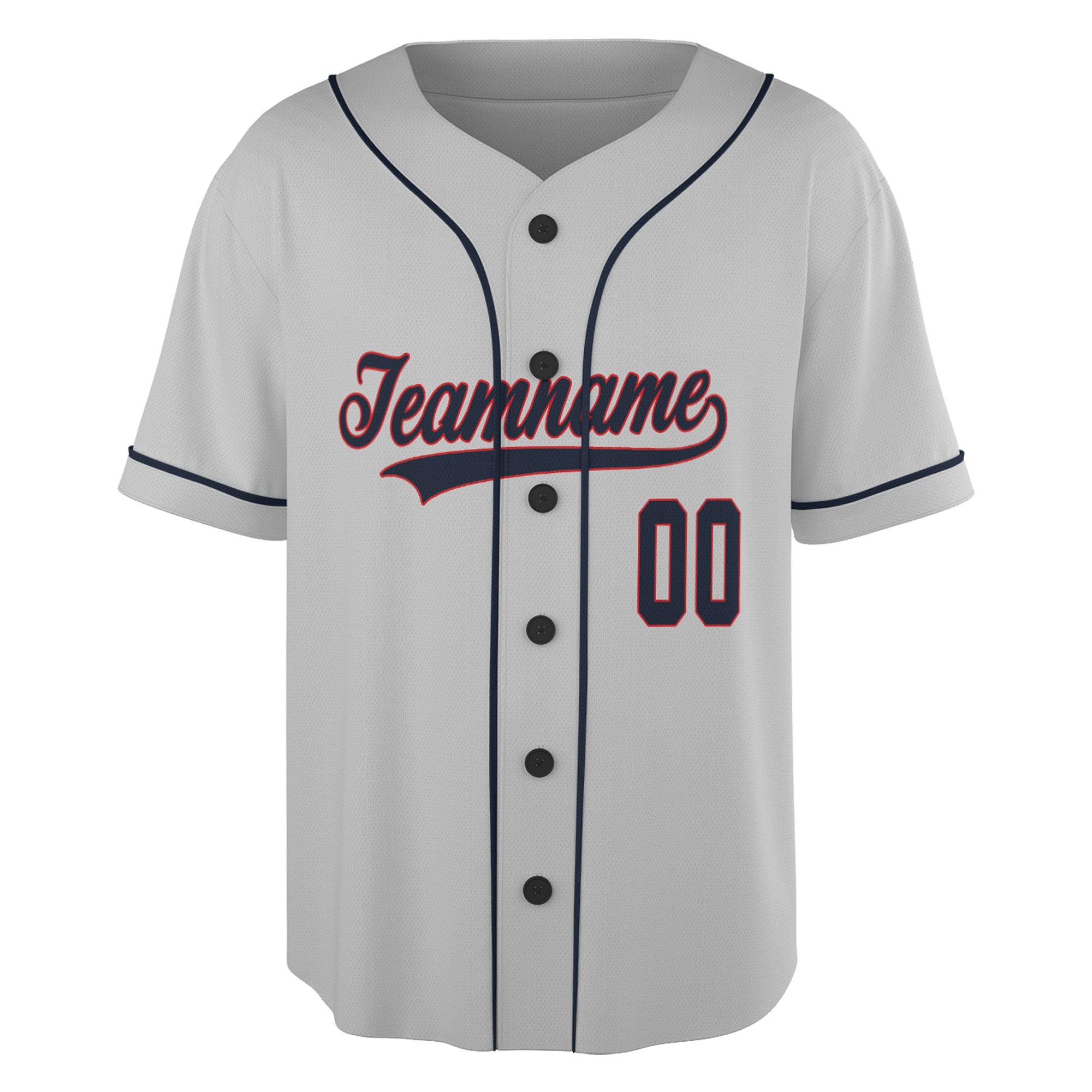 Steel Navy – Custom Name & Logo Baseball Jersey