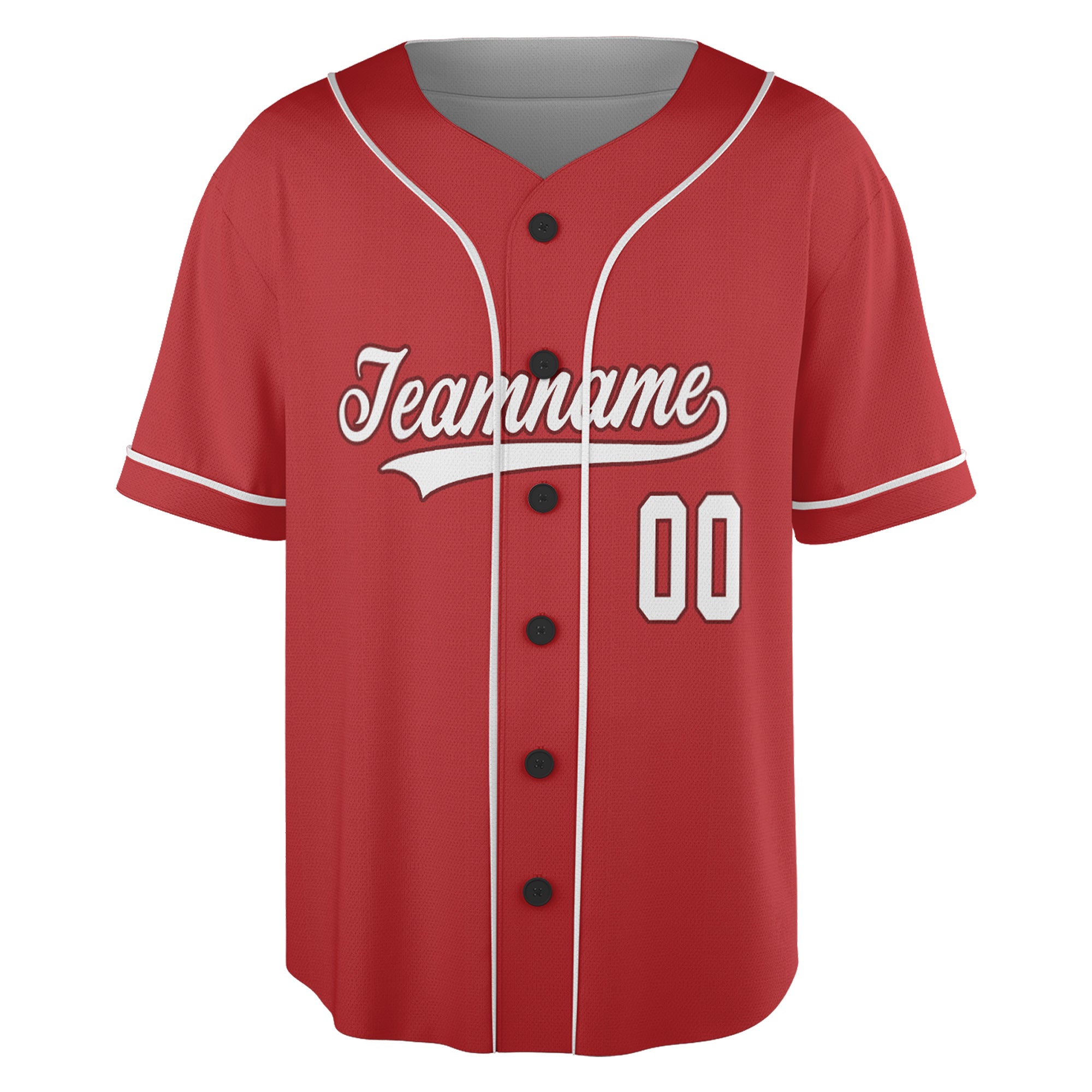 Crimson Legacy – Custom Name & Logo Baseball Jersey