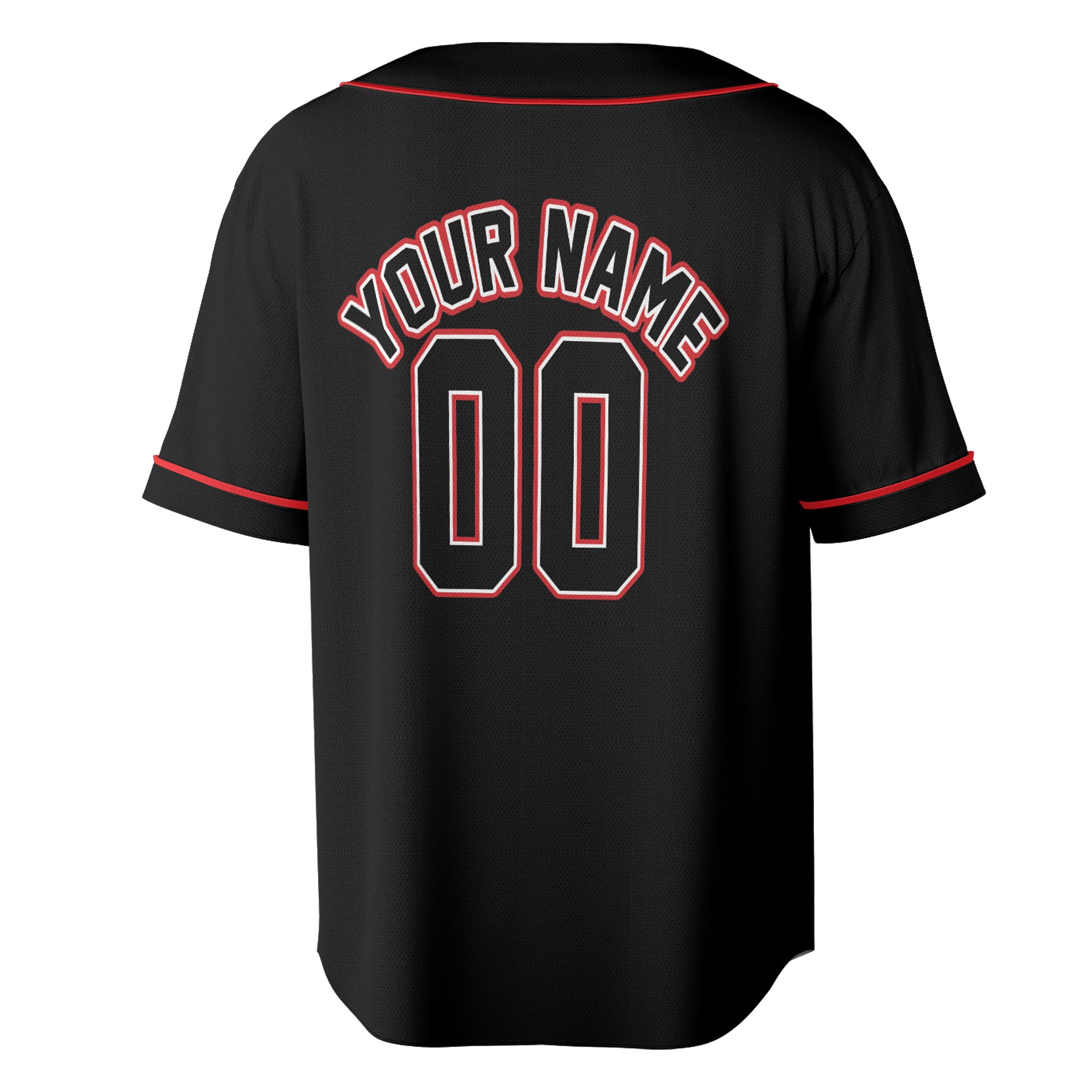 Midnight Flame – Custom Name & Logo Baseball Jersey