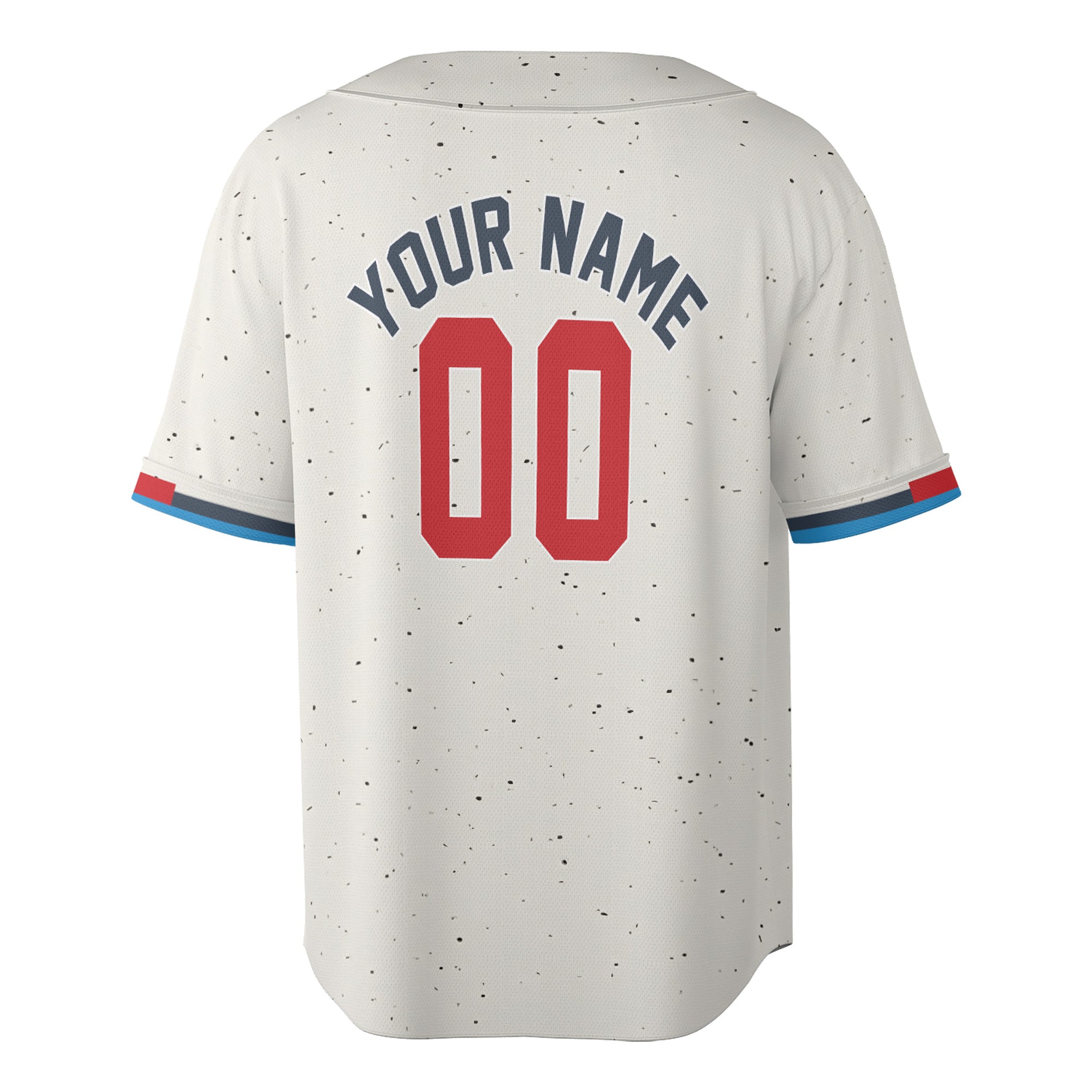 Speckled Cream Custom Jersey – Personalized Name & Logo on Retro-Inspired Classic