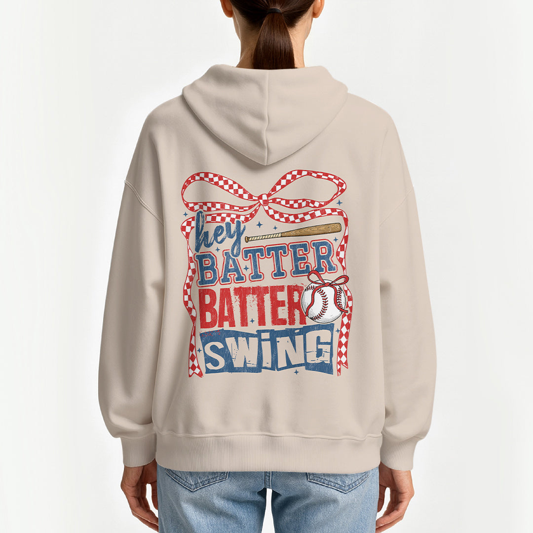 Hey Batter Batter Swing - All Over Print Baseball Hoodie