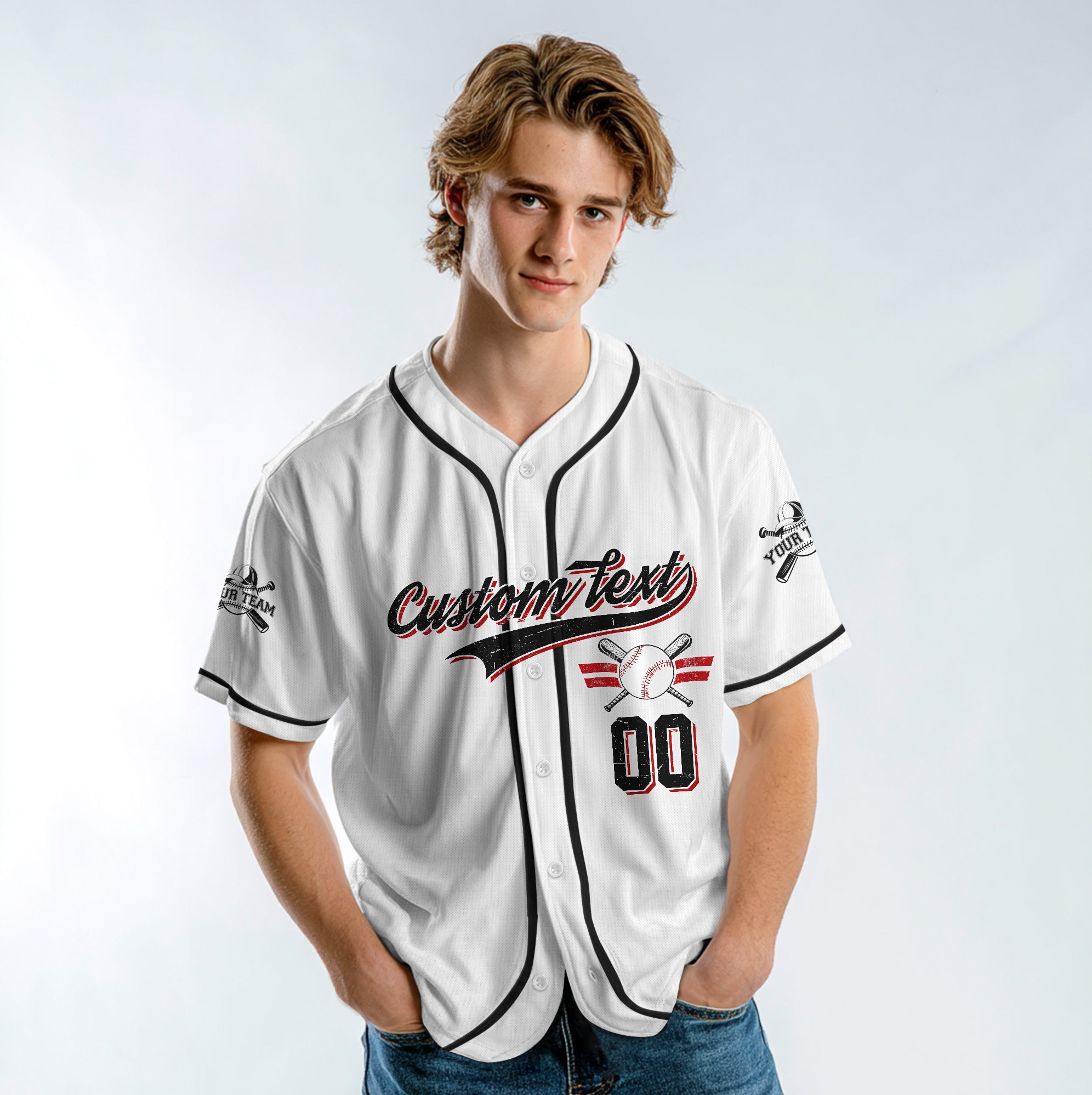 Can I Get A Double With A Side Of RBIs - Custom Cream White Baseball Jersey