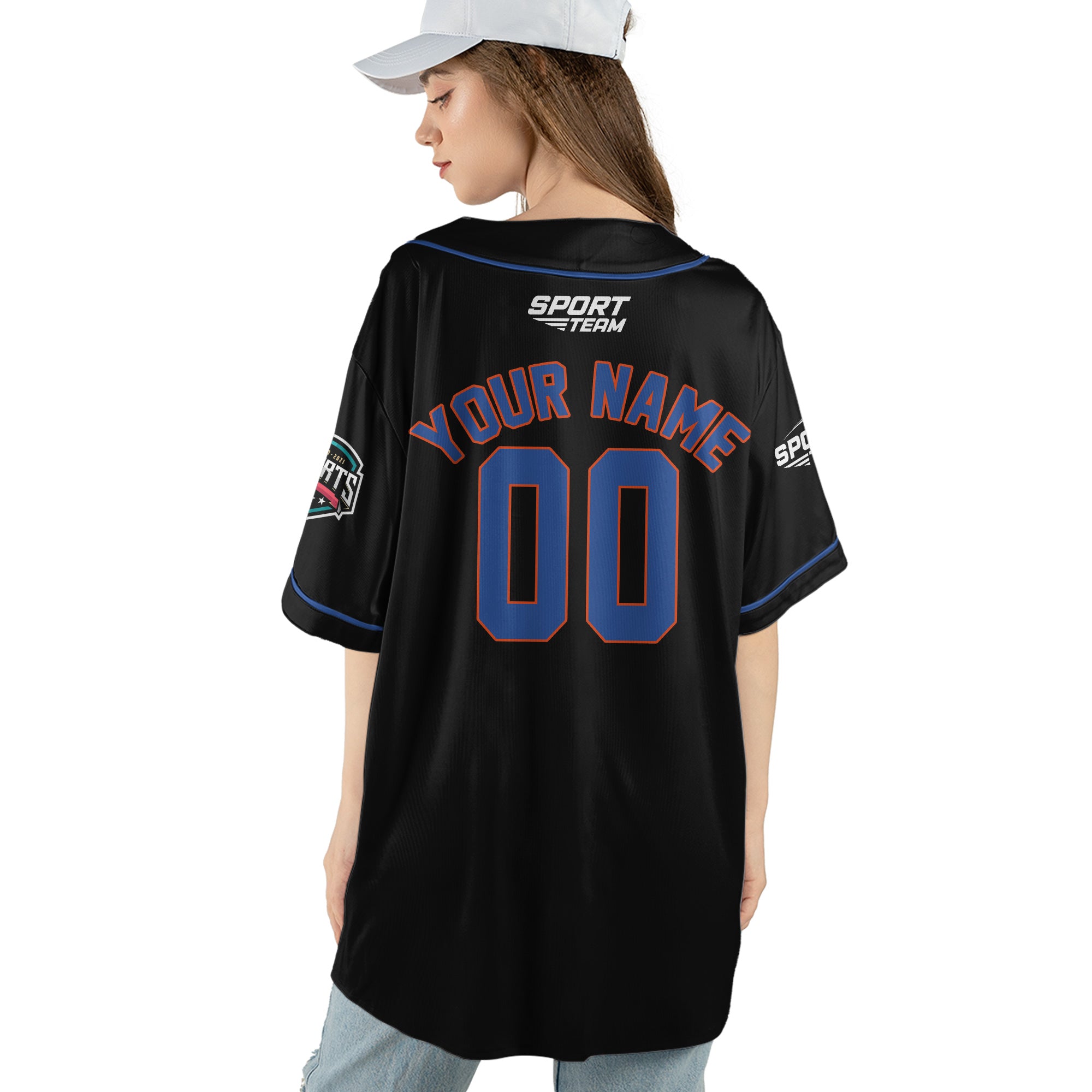 Midnight Power Custom Baseball Jersey
