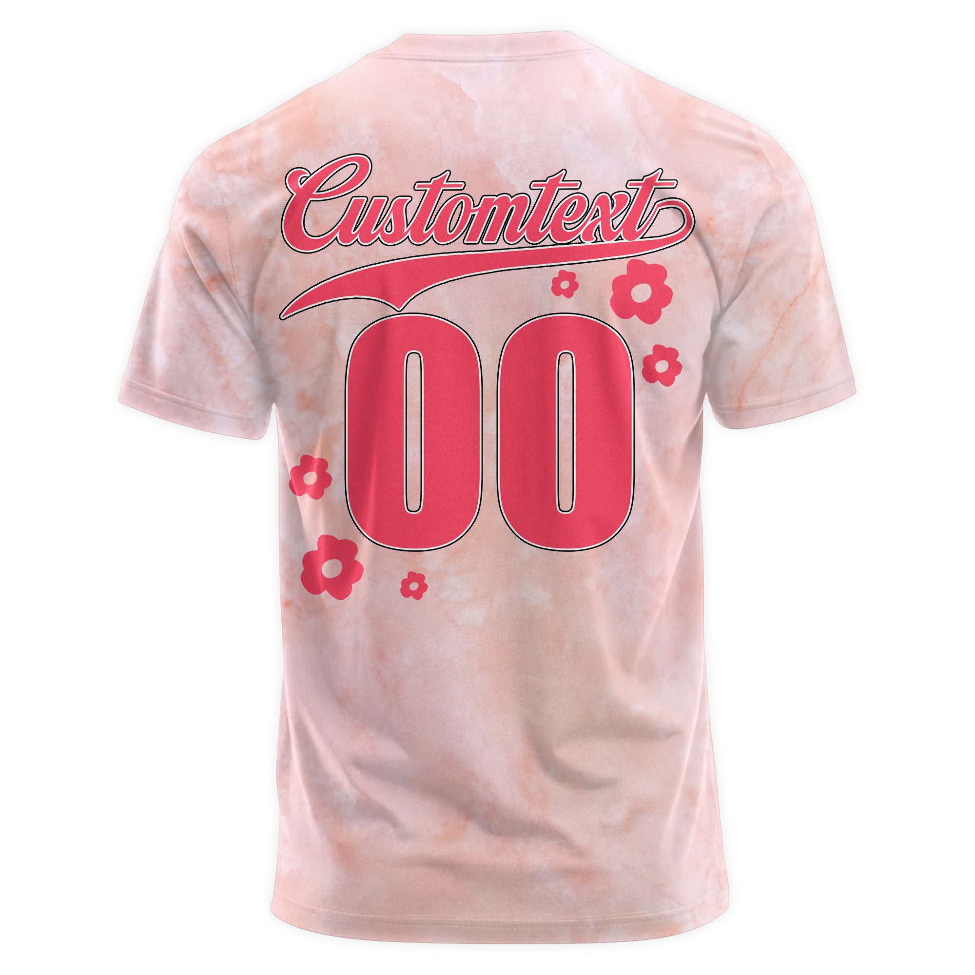 Pink Baseball Season Custom All Over Print Baseball T-Shirt