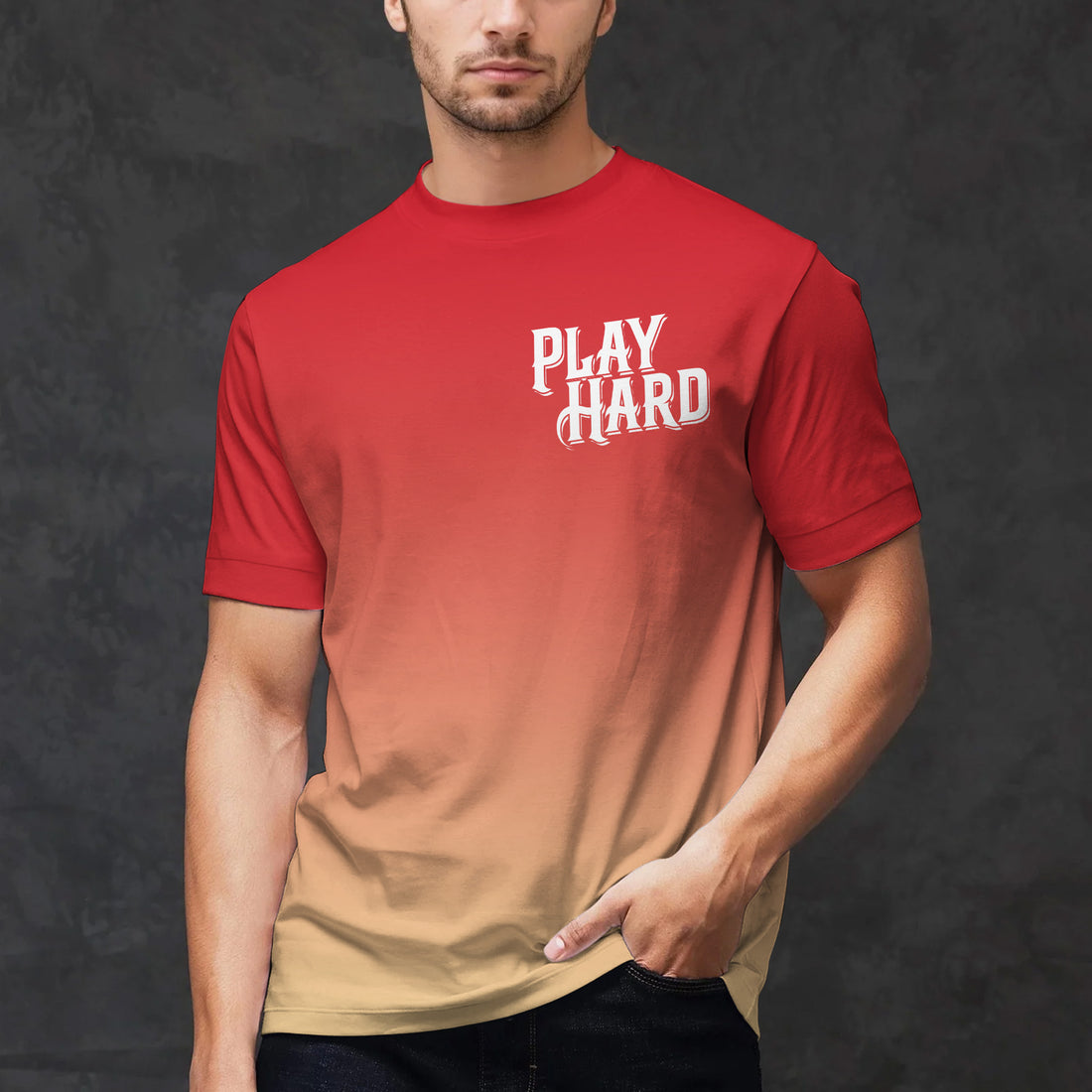 Play Hard All Over Print T-Shirt