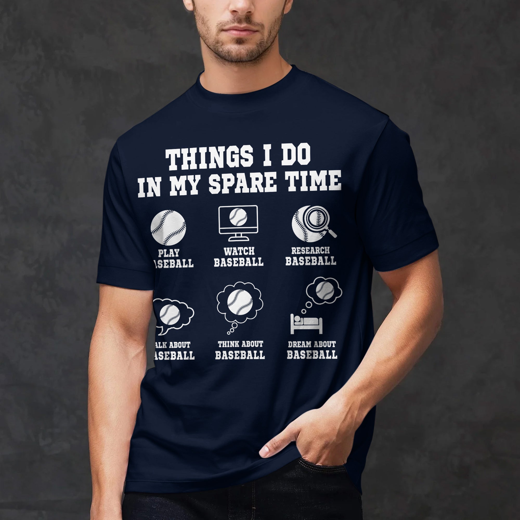 Things I Do In My Spare Time Baseball T-Shirt
