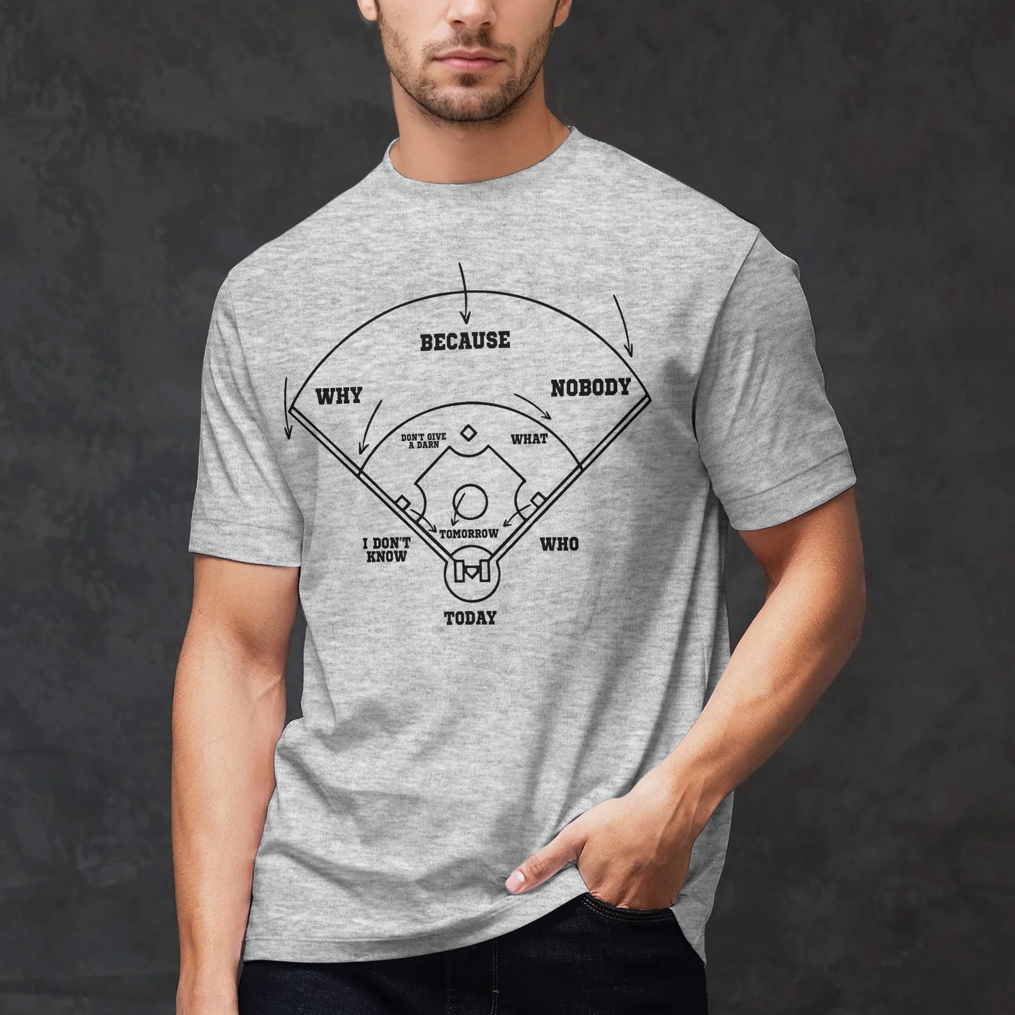 Baseball Classic Comedy Routine Who's on First Baseball T-Shirt