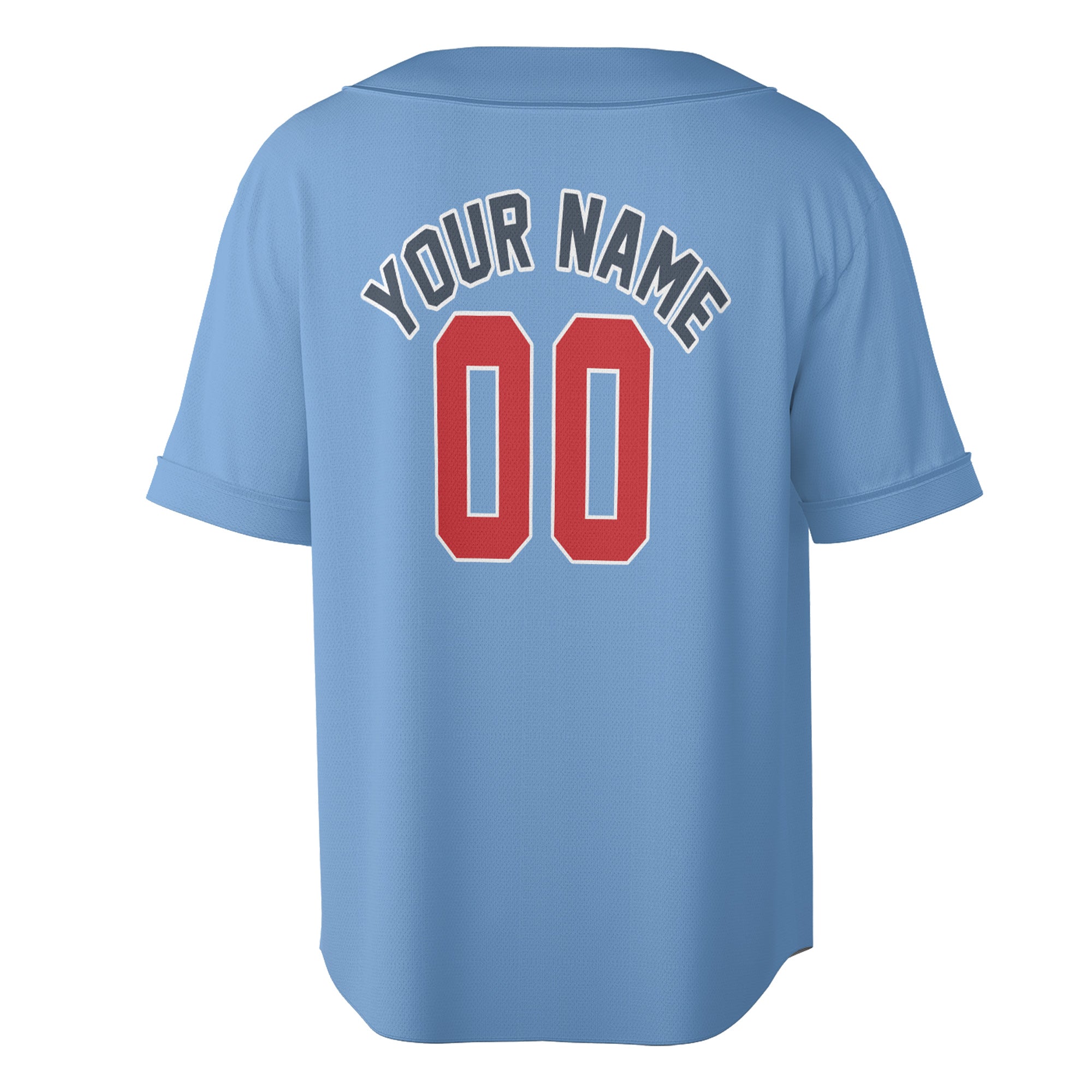 Sky Blue Custom Jersey – Personalized Name & Logo on Vintage Powder Blue Style