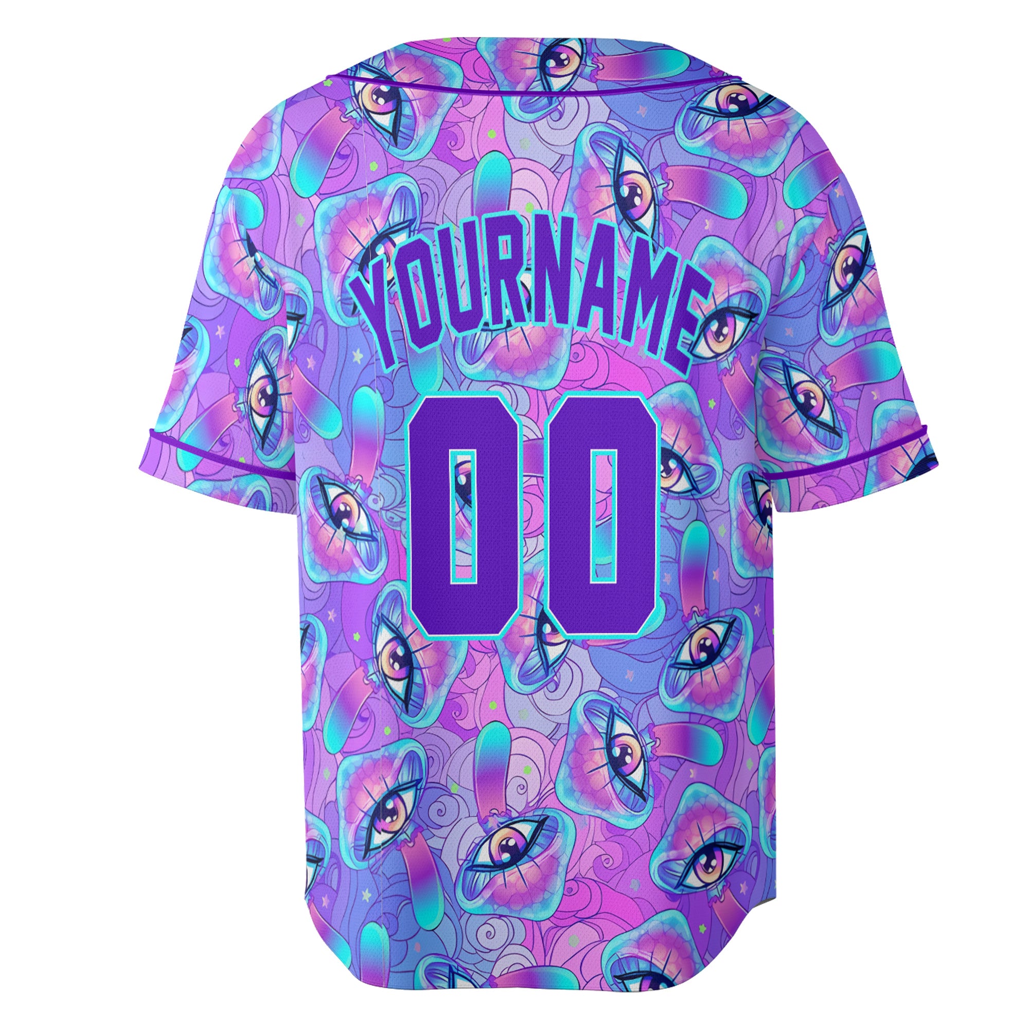 Custom Baseball Jersey - Pastel Oil Swirl