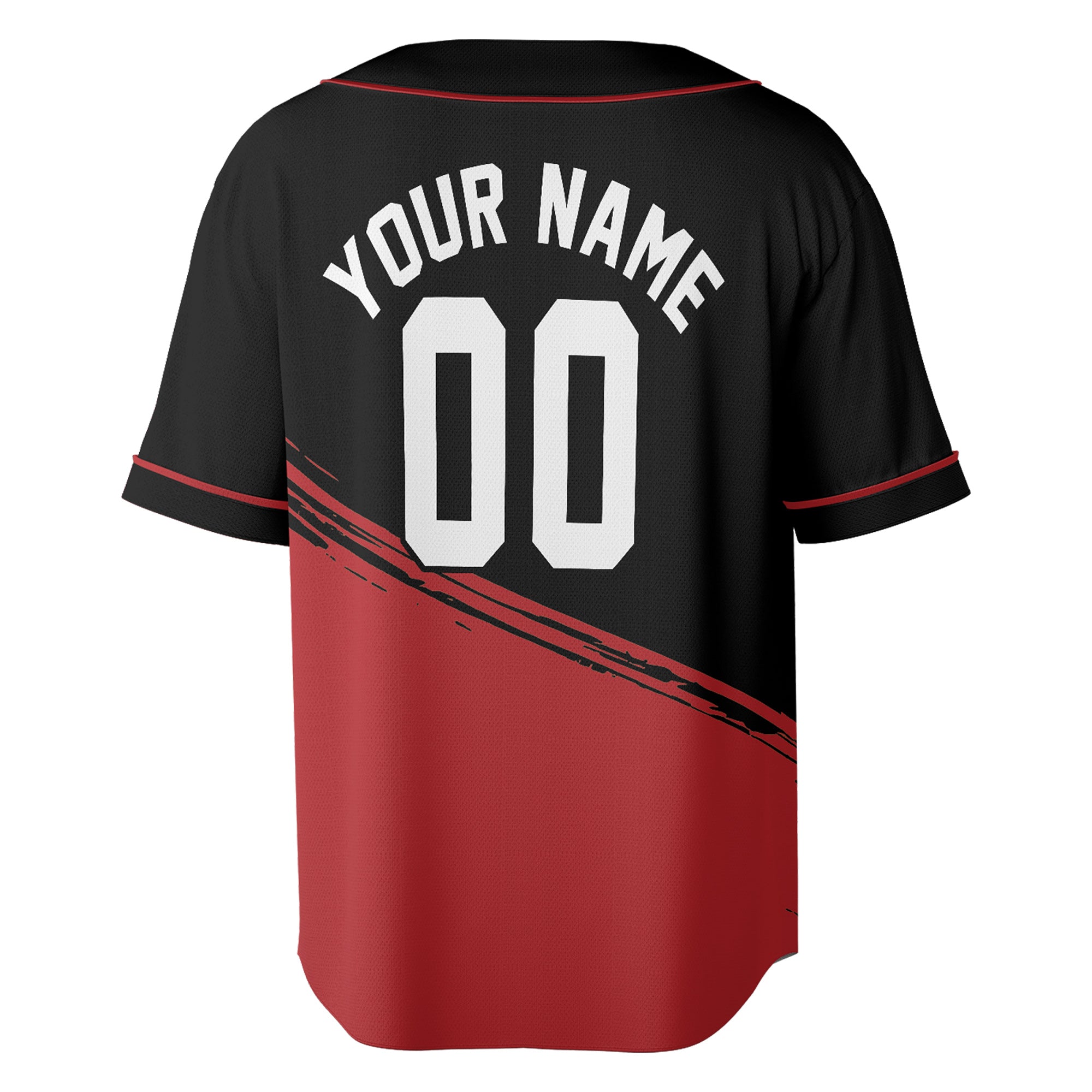 Custom Black and Maroon Classic Baseball Jersey with Diagonal Accent