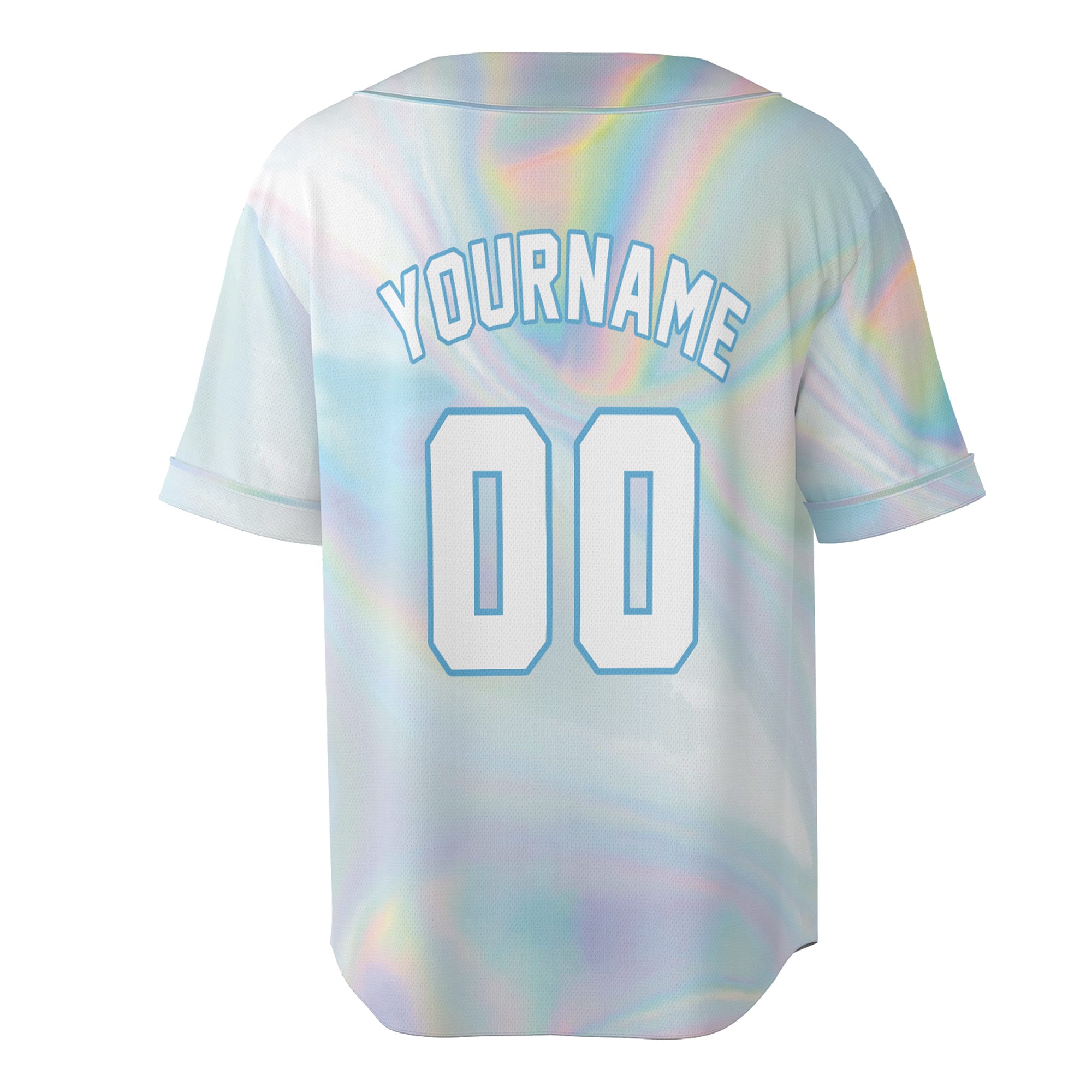 Iridescent Fade Baseball Jersey – Custom Prism Vibe