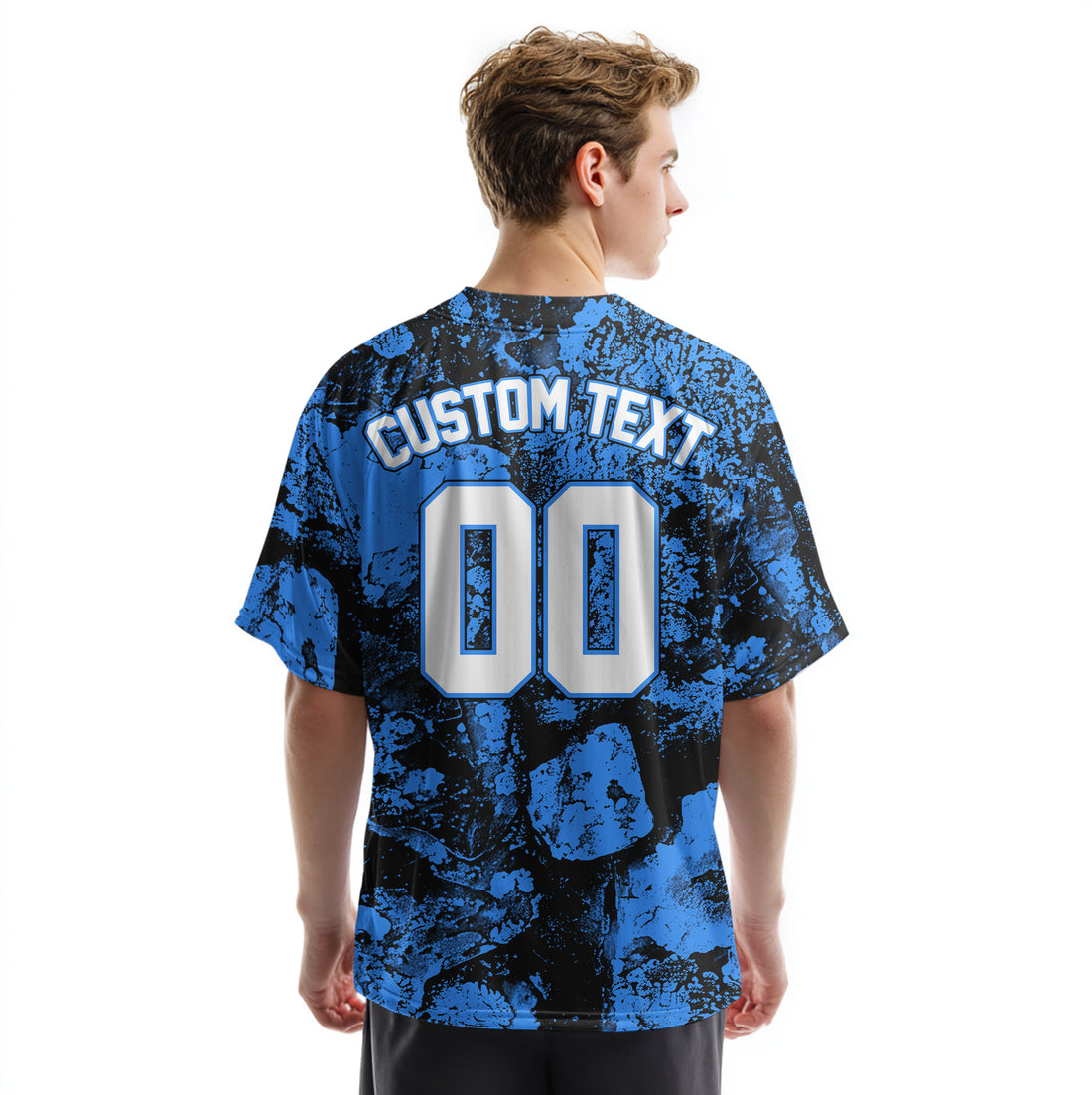 Custom Moss Rock Growth 3D Pattern Baseball Jersey