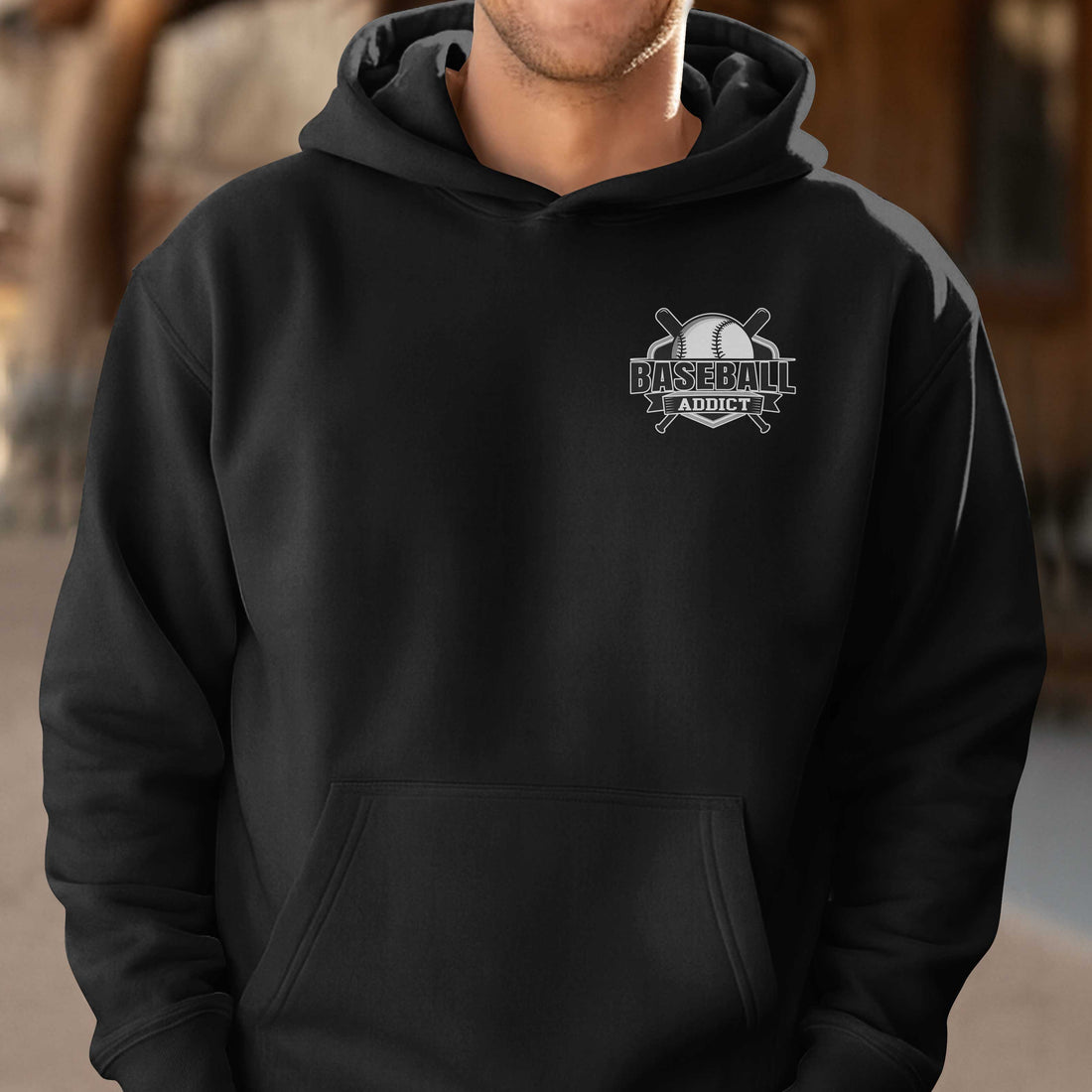 Real Men Spin For Wins - Black and Grey Dad Baseball Hoodie