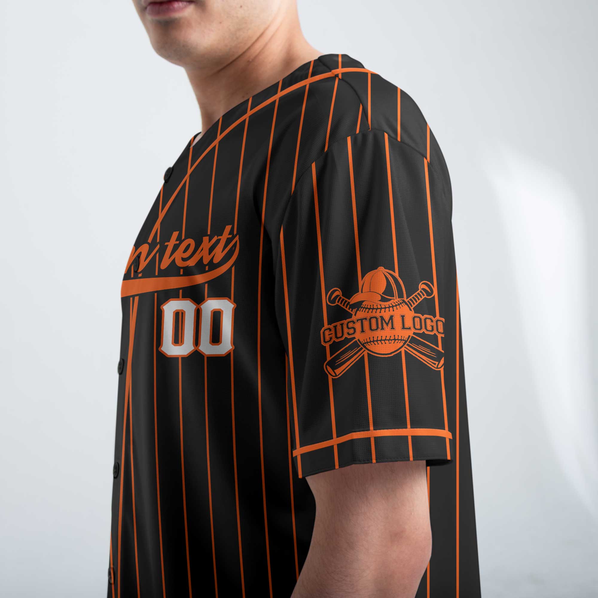 Busy Doing Hot Dad Stuff - Custom Black Orange Baseball Jersey
