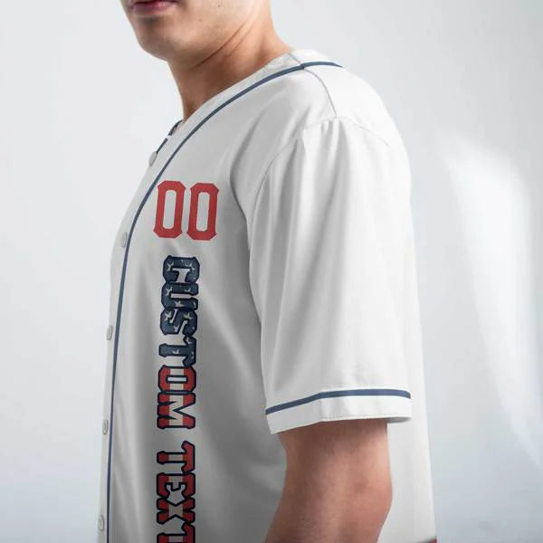 Merica Happy 4th Of July Baseball Jersey Shirt - Baseball Jersey - Patriotic American Jersey