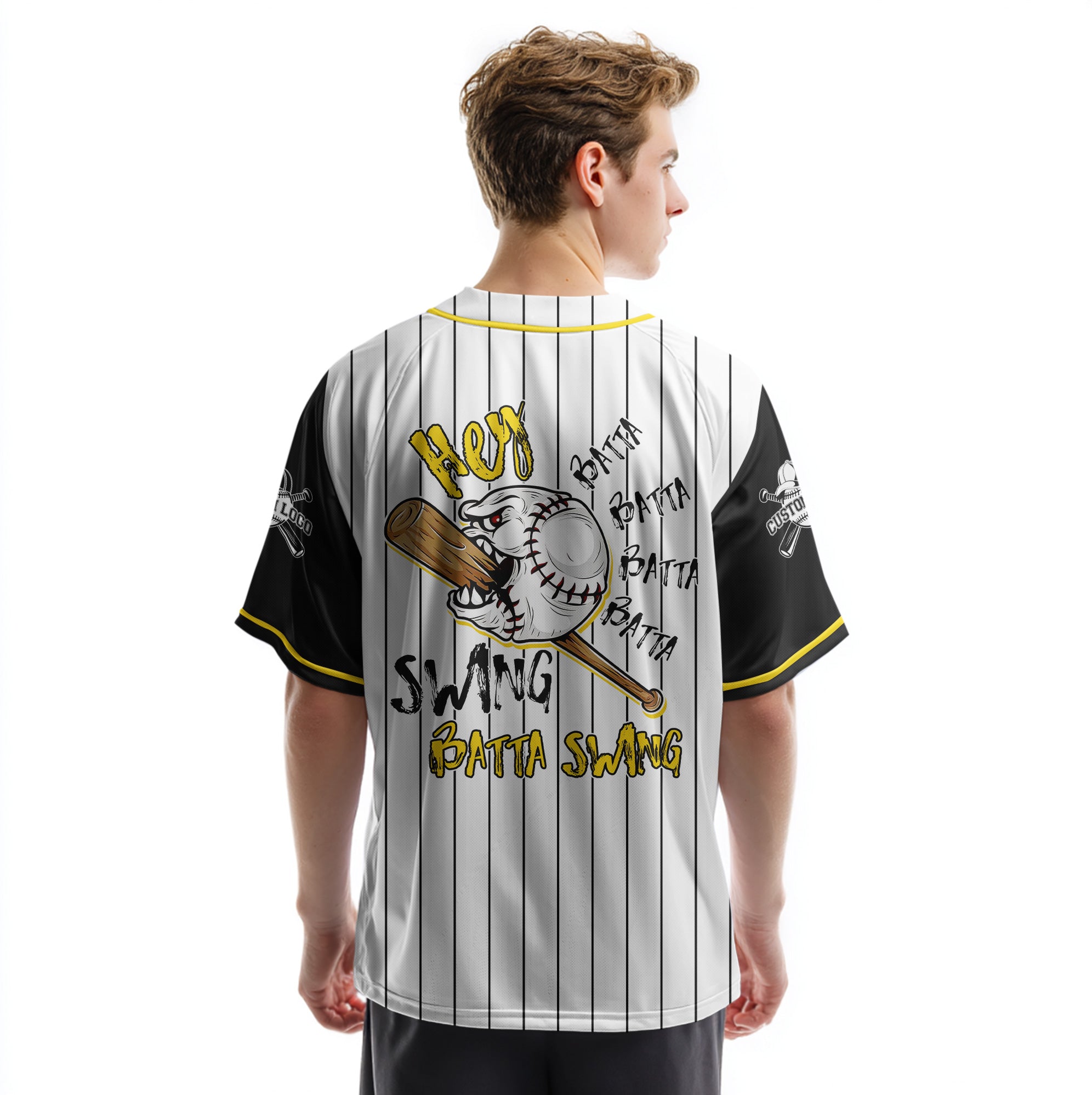 Custom Baseball Jersey - Funny Hey Batter Batter Swing - Baseball Jersey - Baseball Lovers Clothings