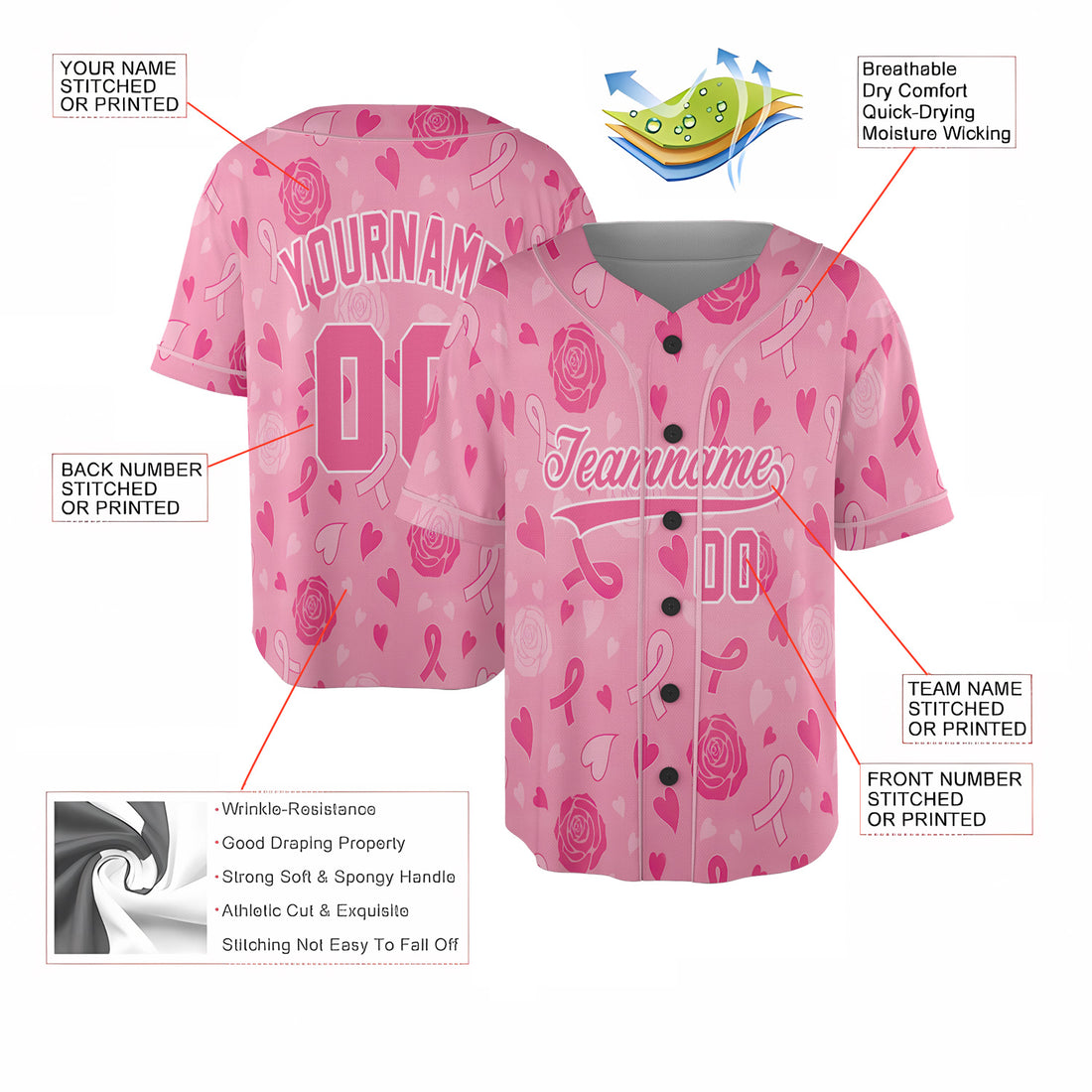 Custom Jersey Baseball – Psychedelic Mandala Purple