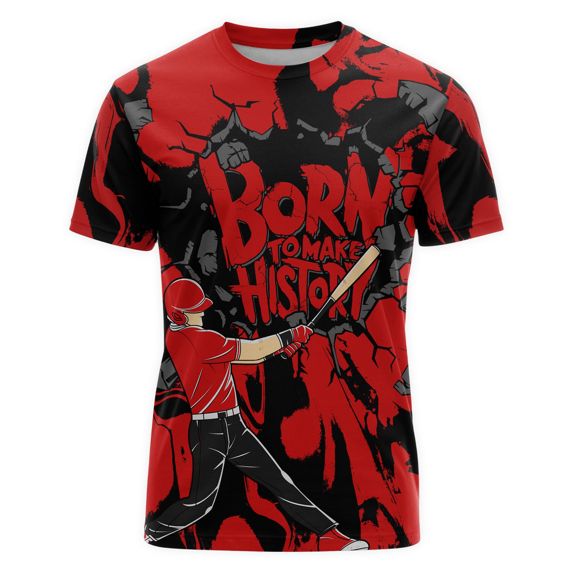 Born To Make History All Over Print T-Shirt