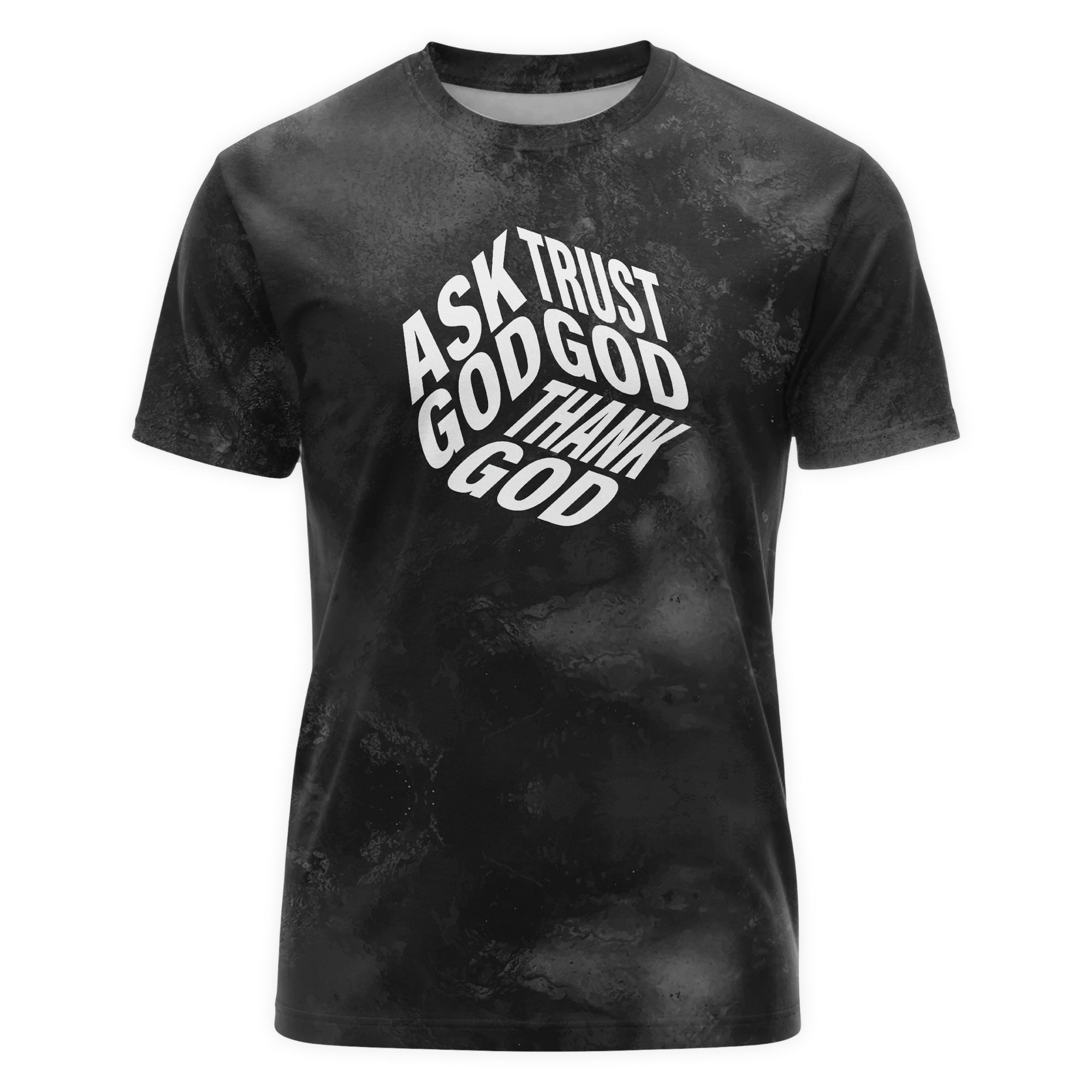 Trust God Thank God All Over Print T-Shirt