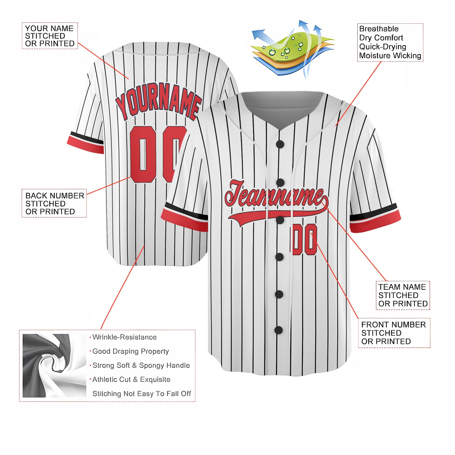 Custom Baseball Jersey - Tropical Palms