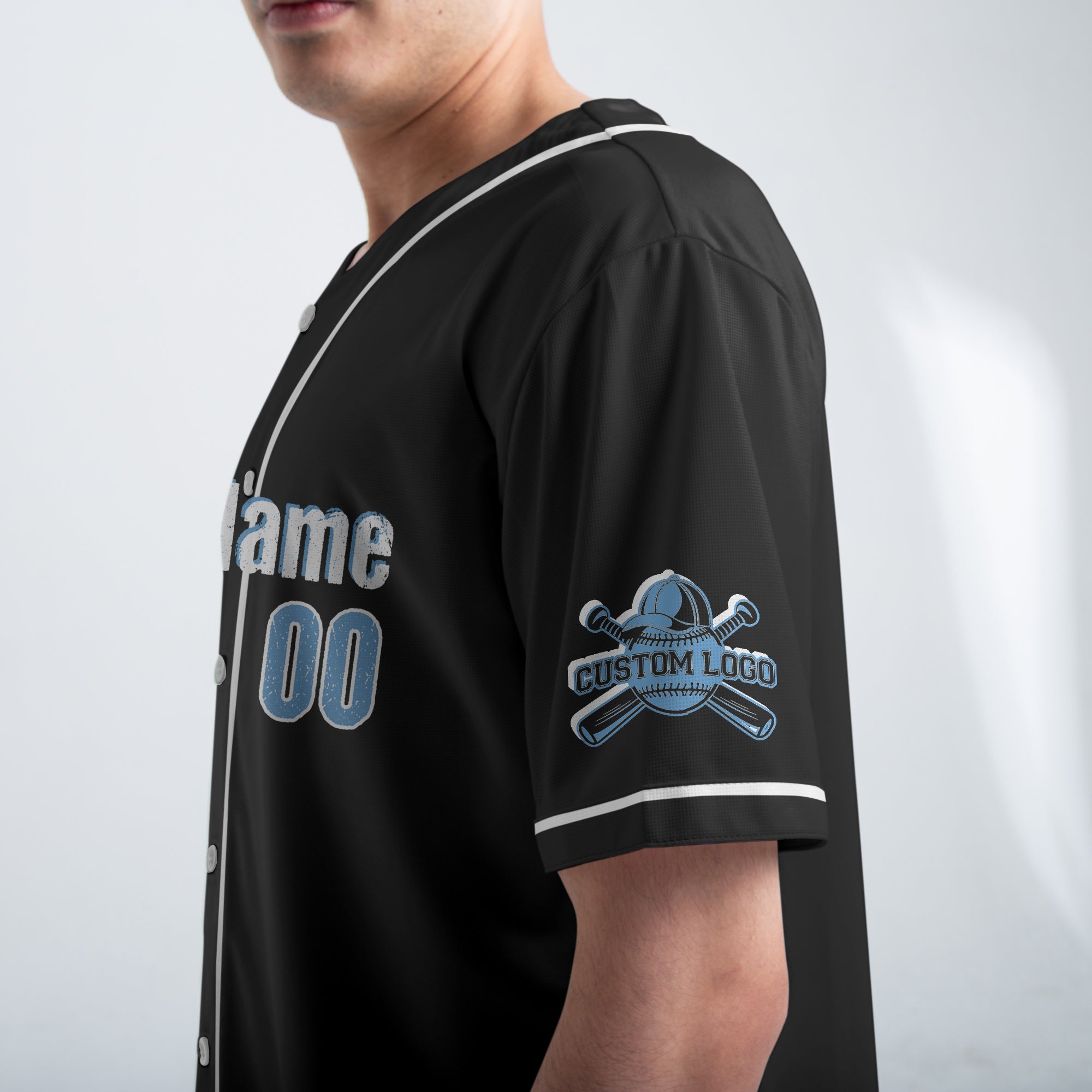 It's Not A Dad Bod It's A Father Figure - Custom Black Baseball Jersey