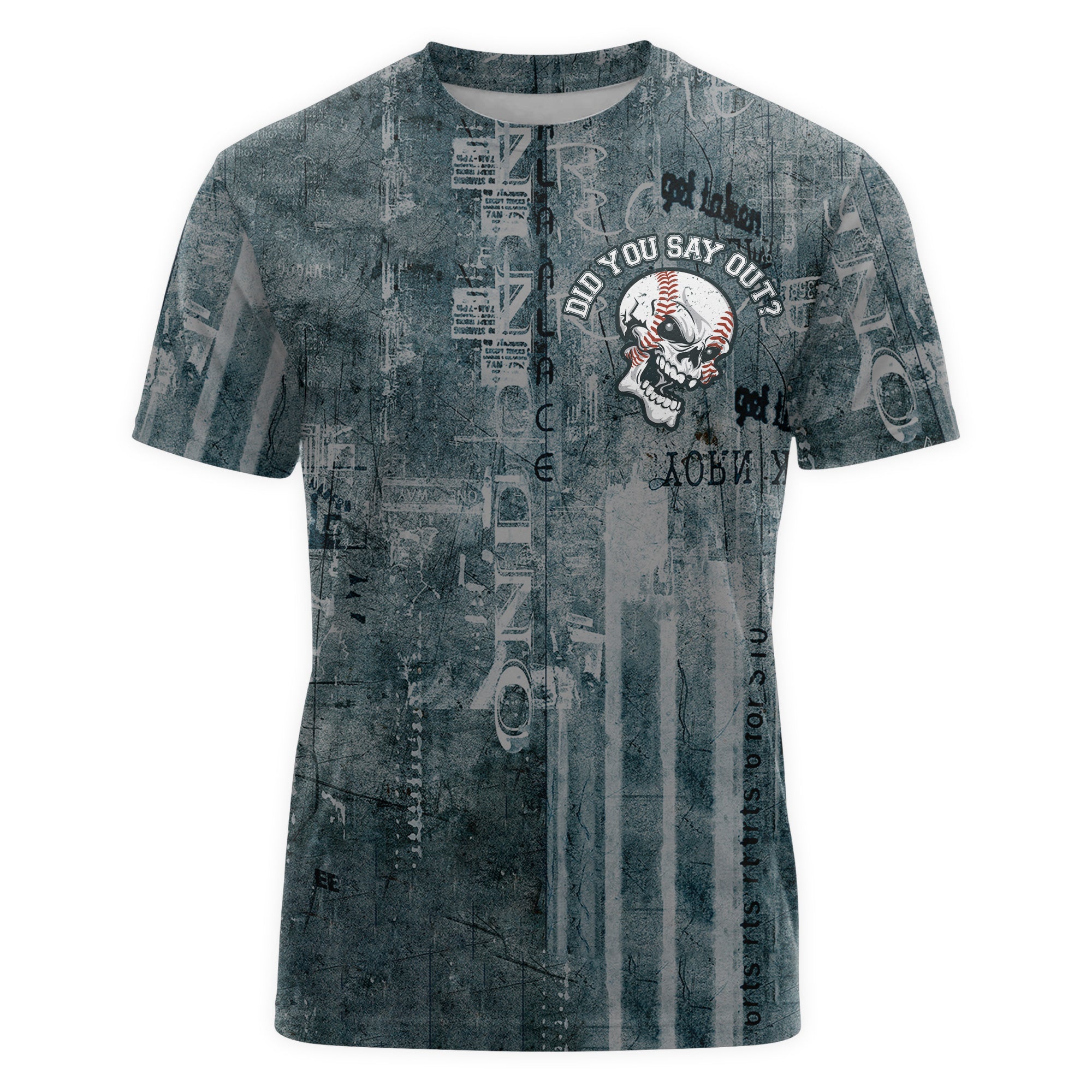 Born To Hit A Home Run All Over Print T-Shirt