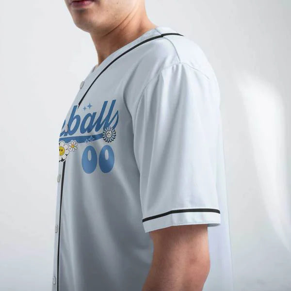 I Just Wanna Eat Hot Dogs Tell The Umpire He's Blind - Baseball Jersey - Baseball Jersey for Mom