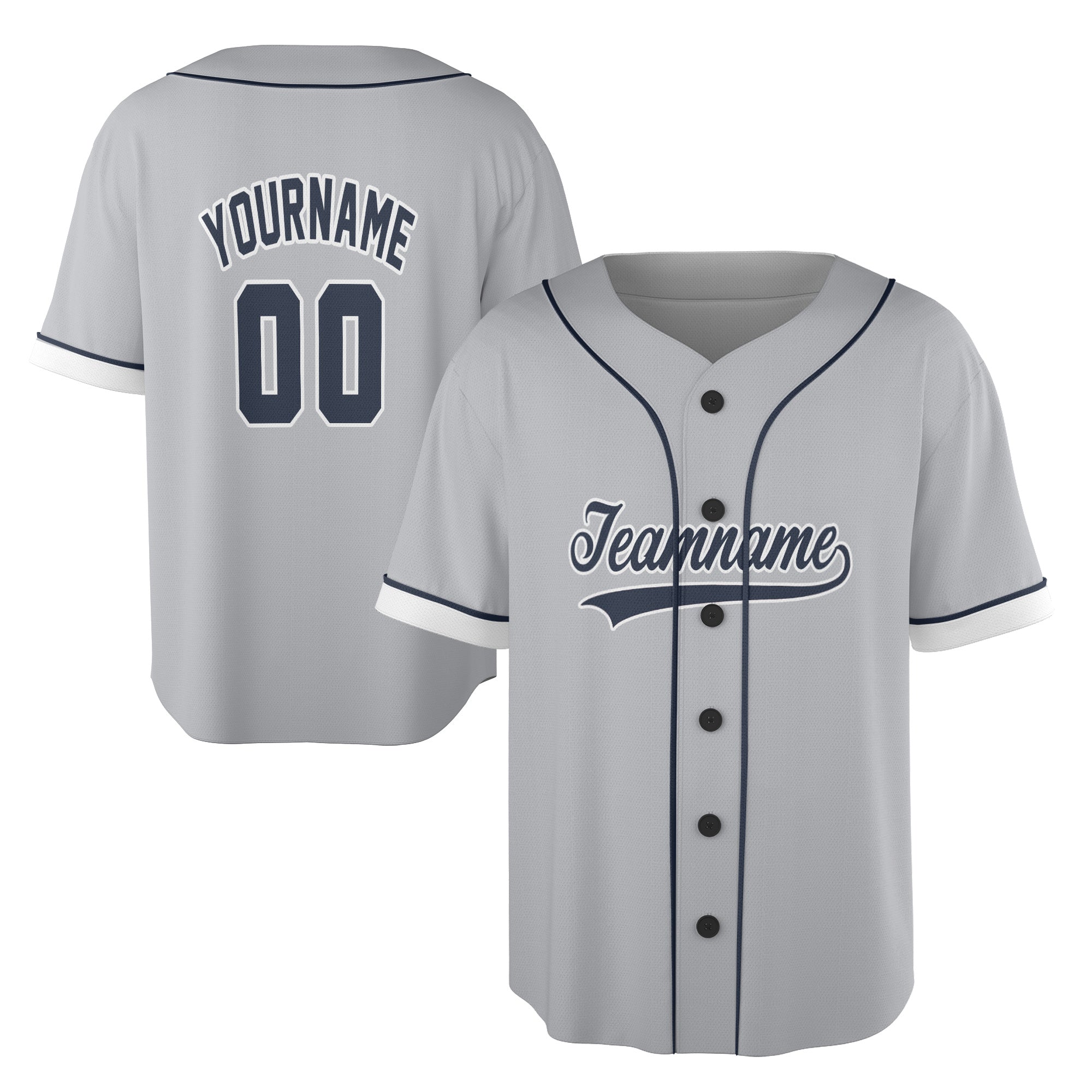 Urban Gray Classic – Custom Baseball Jersey