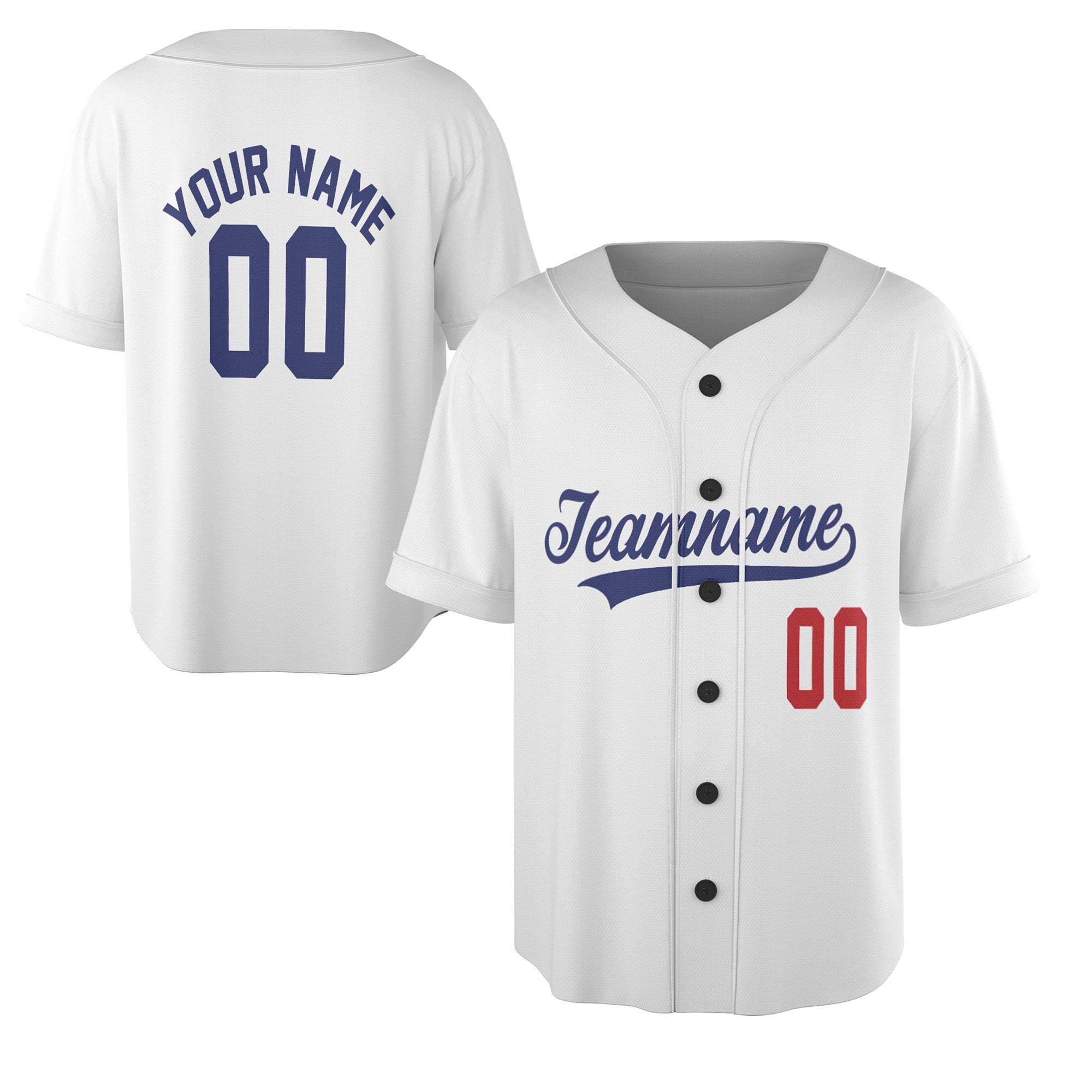 Classic White Custom Jersey – Add Your Name & Team Logo for a Clean, Timeless Look