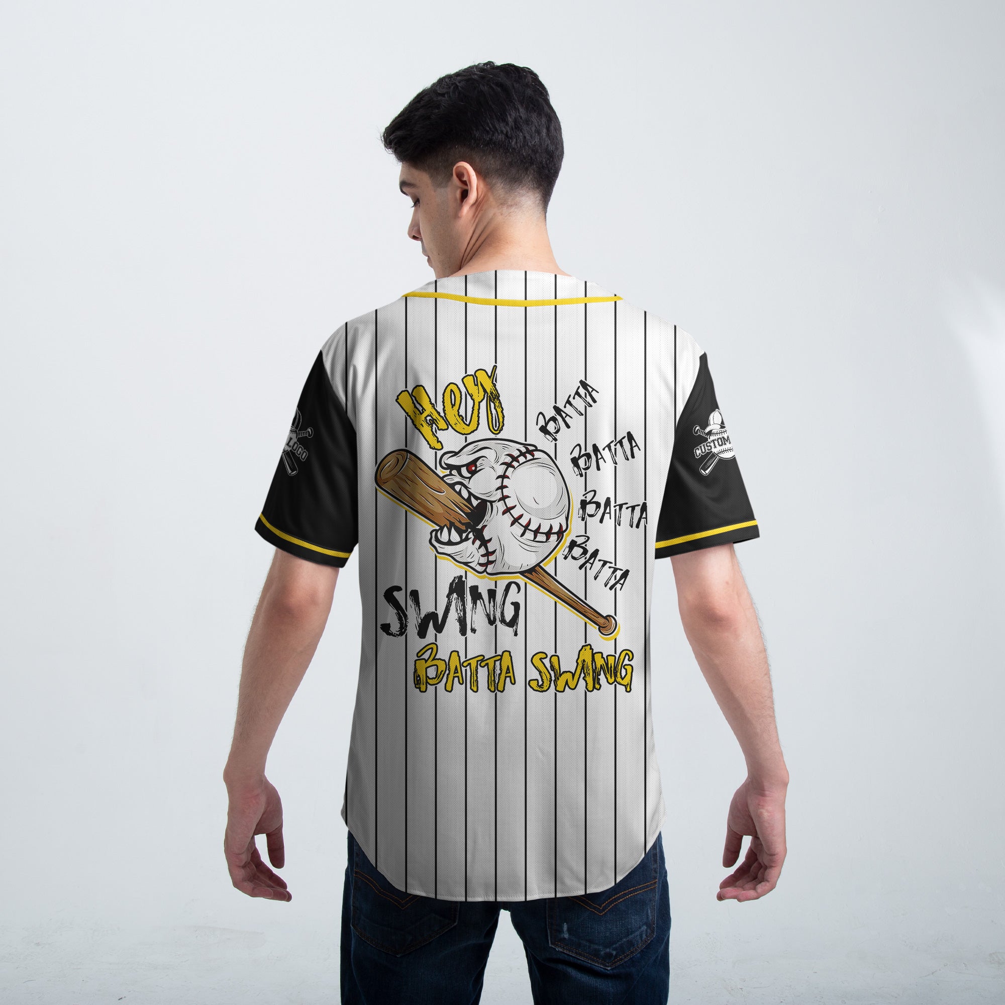 Custom Baseball Jersey - Funny Hey Batter Batter Swing - Baseball Jersey - Baseball Lovers Clothings
