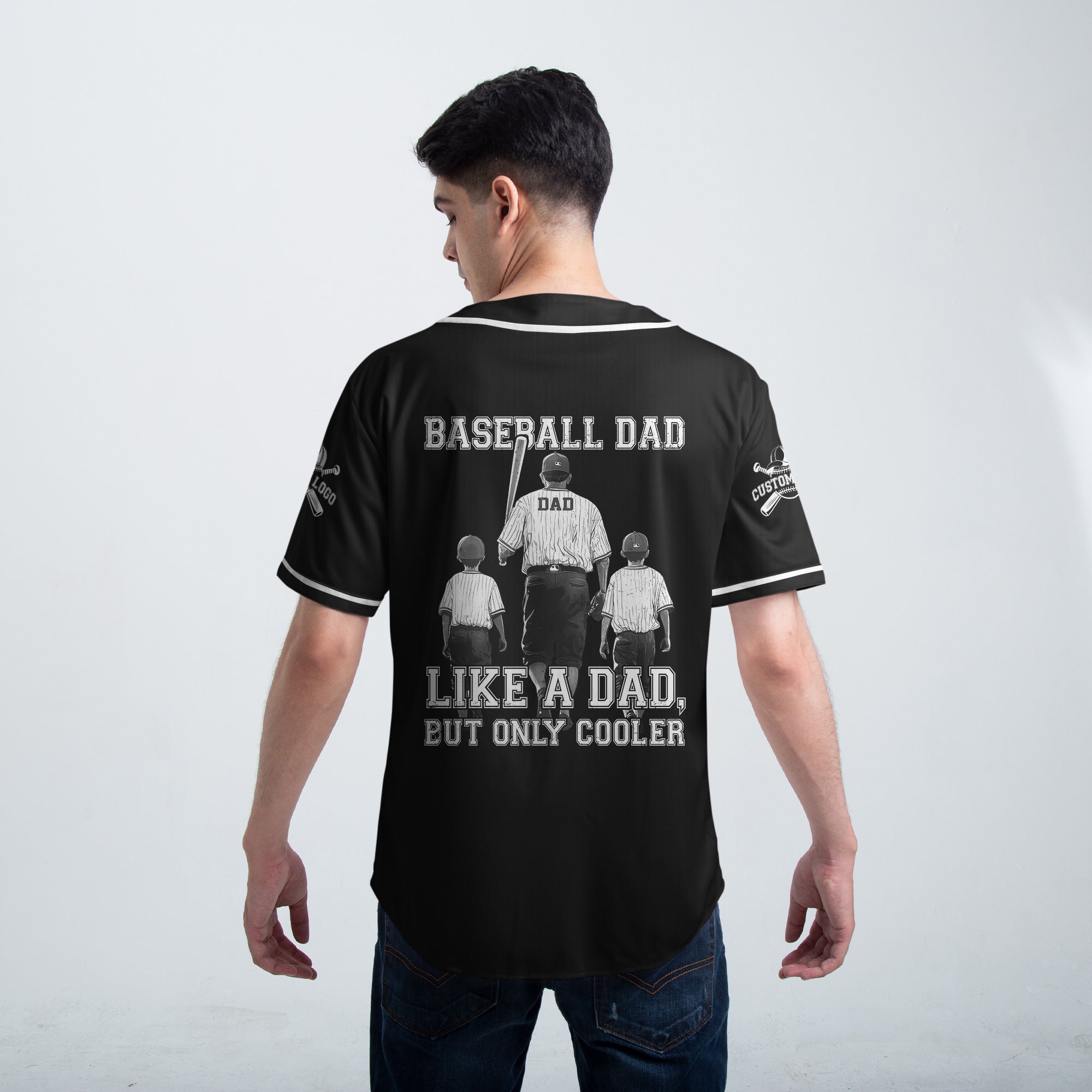 BASEBALL DAD: LIKE A DAD, BUT ONLY COOLER -Custom Jersey Baseball