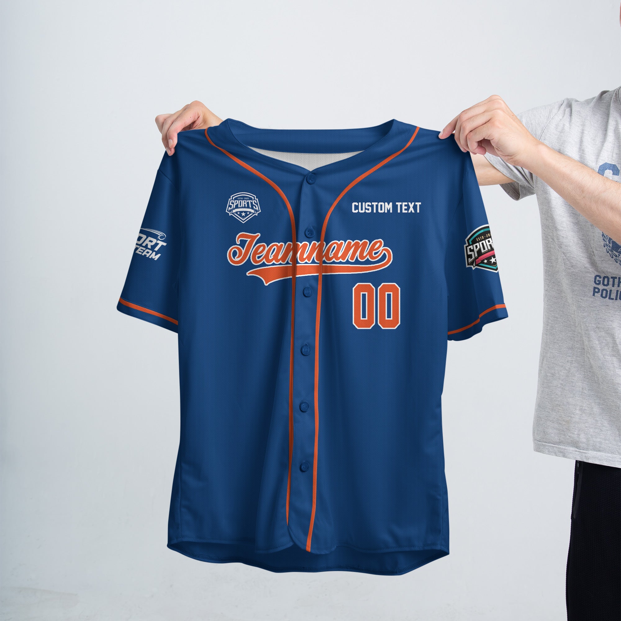 Royal Strike Custom Baseball Jersey