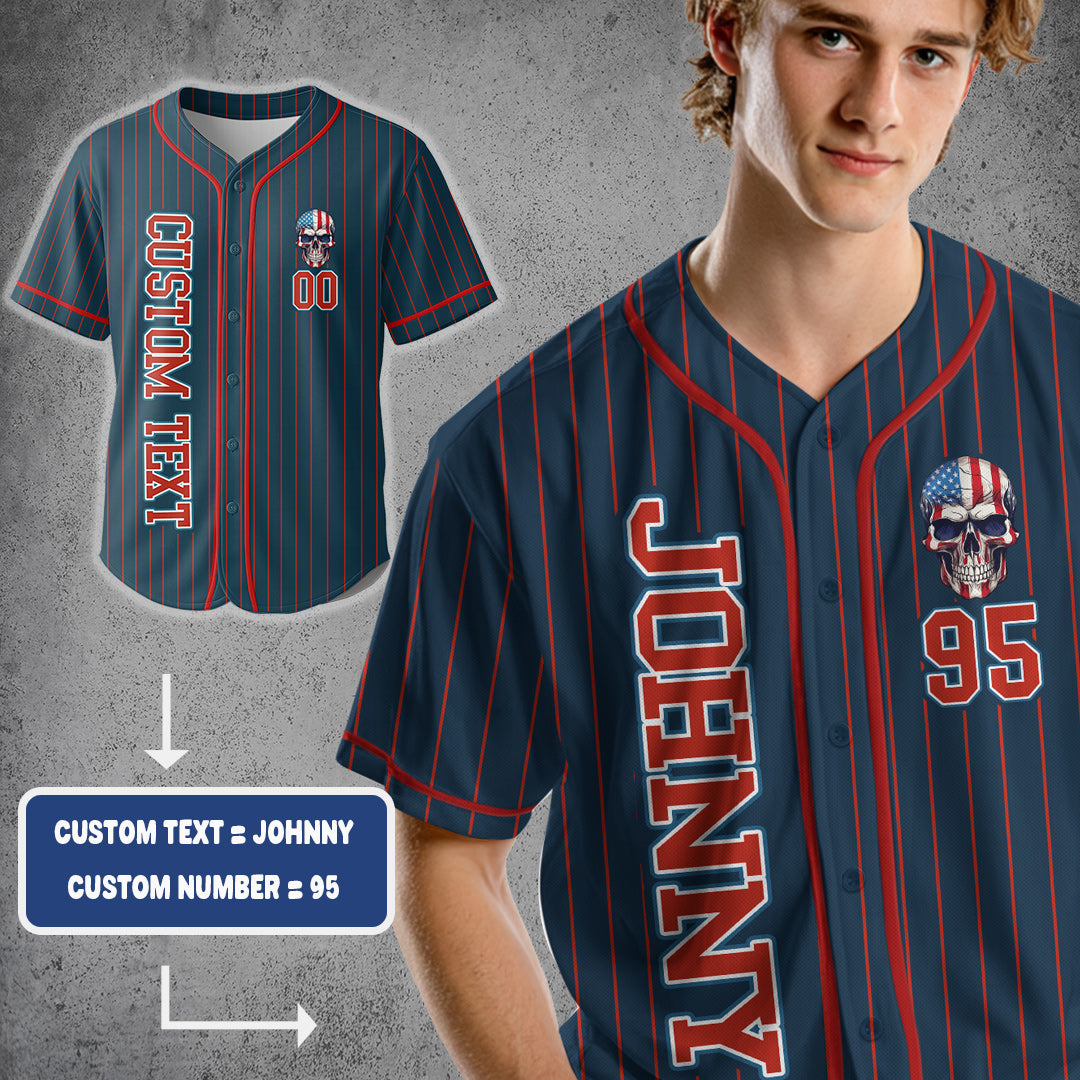 Chill The Fourth Out - Custom Fourth Of July Baseball Jersey