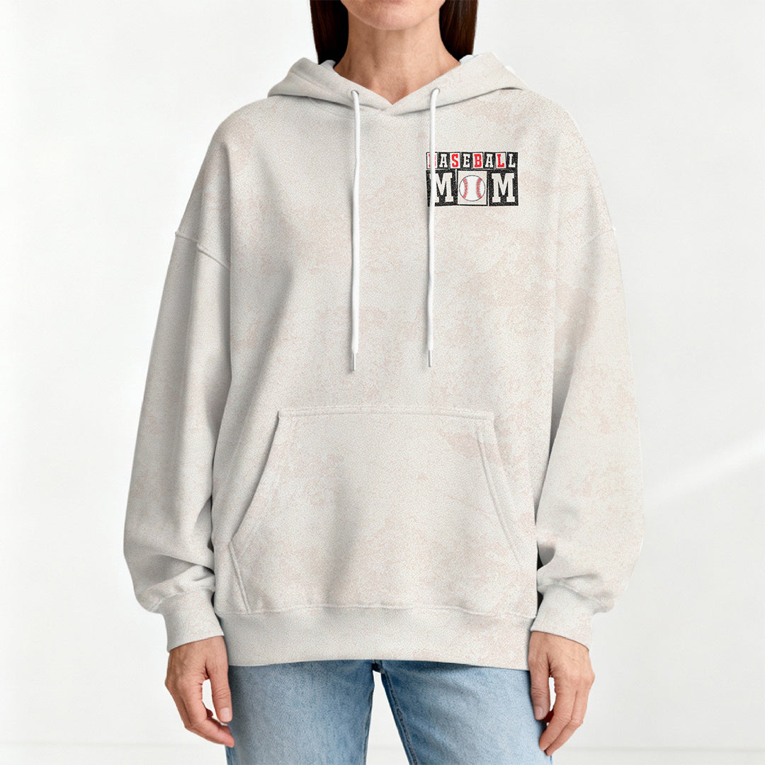 Living That Baseball Mom Life- All Over Print Sand Baseball Hoodie