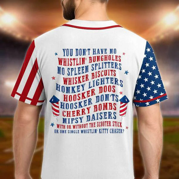 Merica 4th Of July Baseball Jersey Shirt - Baseball Jersey Shirt For Baseball Lover, Baseball Fan