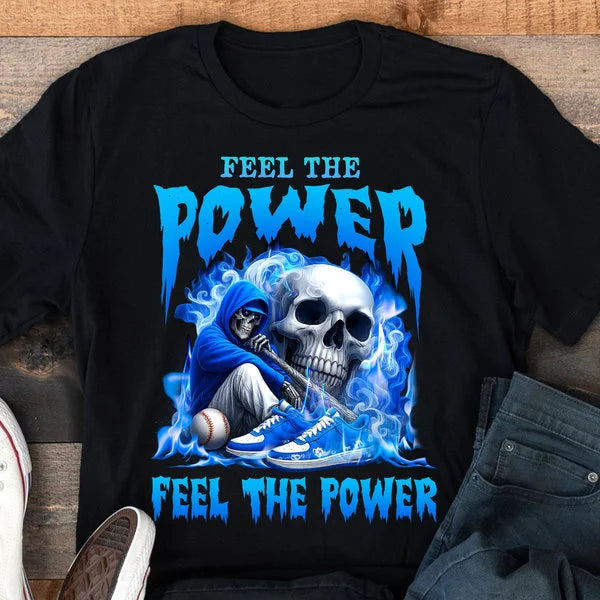 Feel the power - Baseball Shirts for Baseball Lover, Game Day