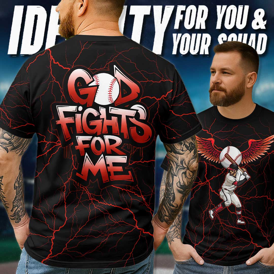 God Fights For Me All Over Print T-Shirt