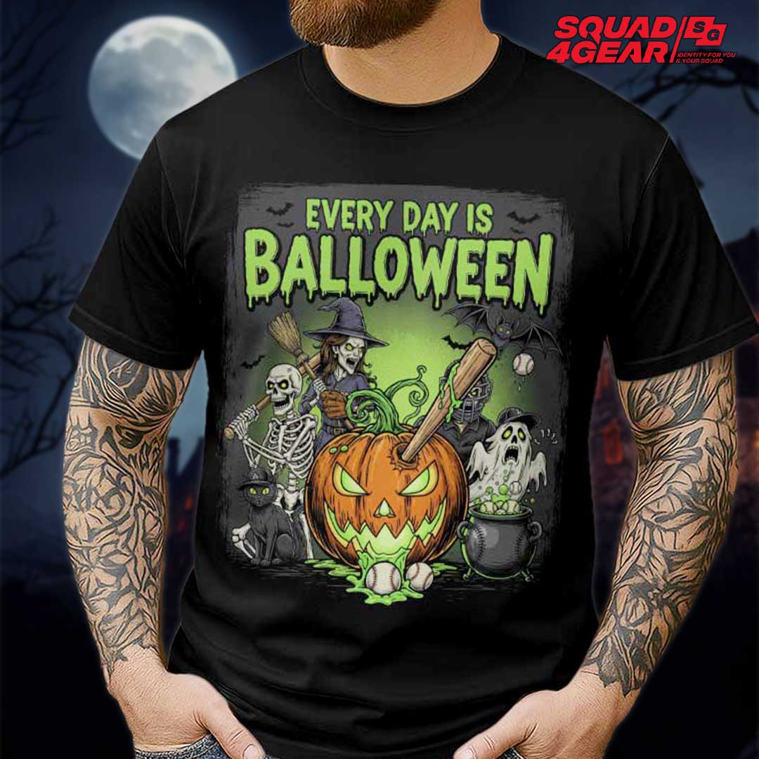 Everyday Is Balloween Baseball Halloween T-Shirt